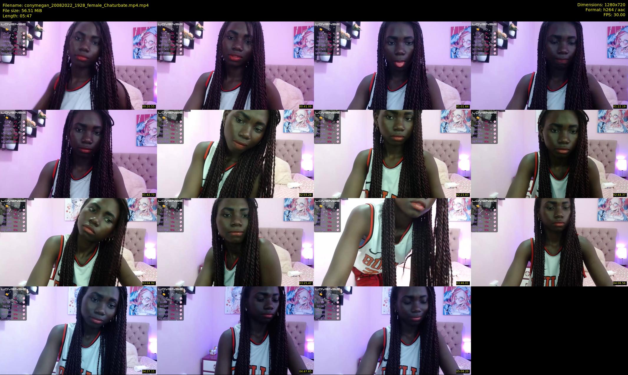 conymegan — 6 minute Chaturbate female cam show recording, 720p, Aug 20, 2022