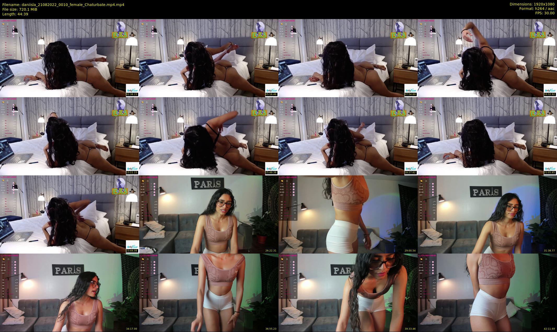 daniisla — 45 minute Chaturbate female cam show recording, 1080p, Aug 21, 2022