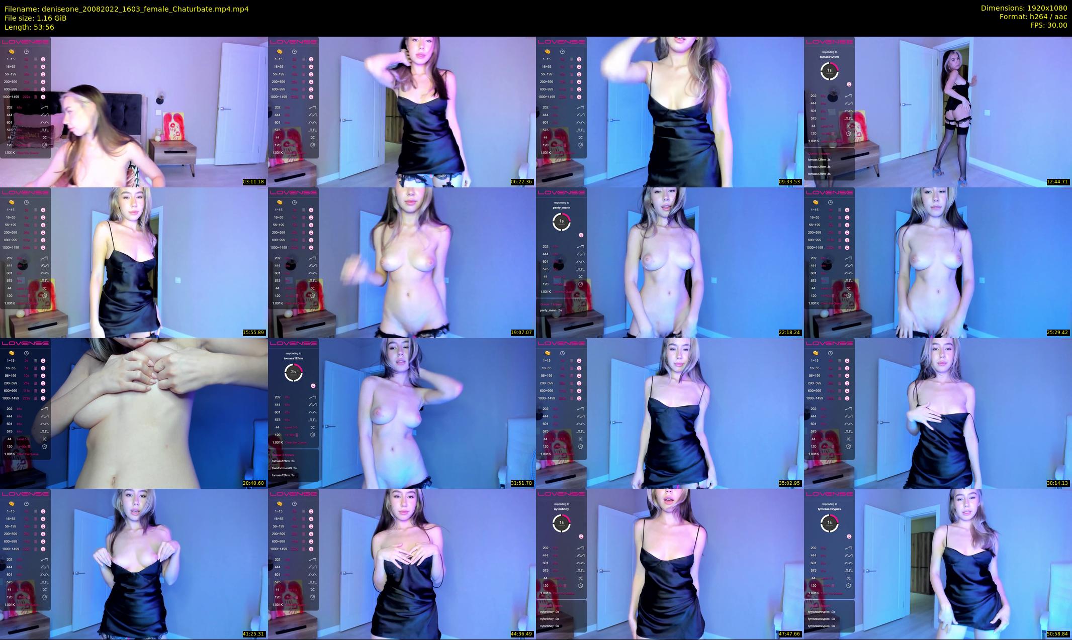 deniseone — 54 minute Chaturbate female cam show recording, 1080p, Aug 20, 2022