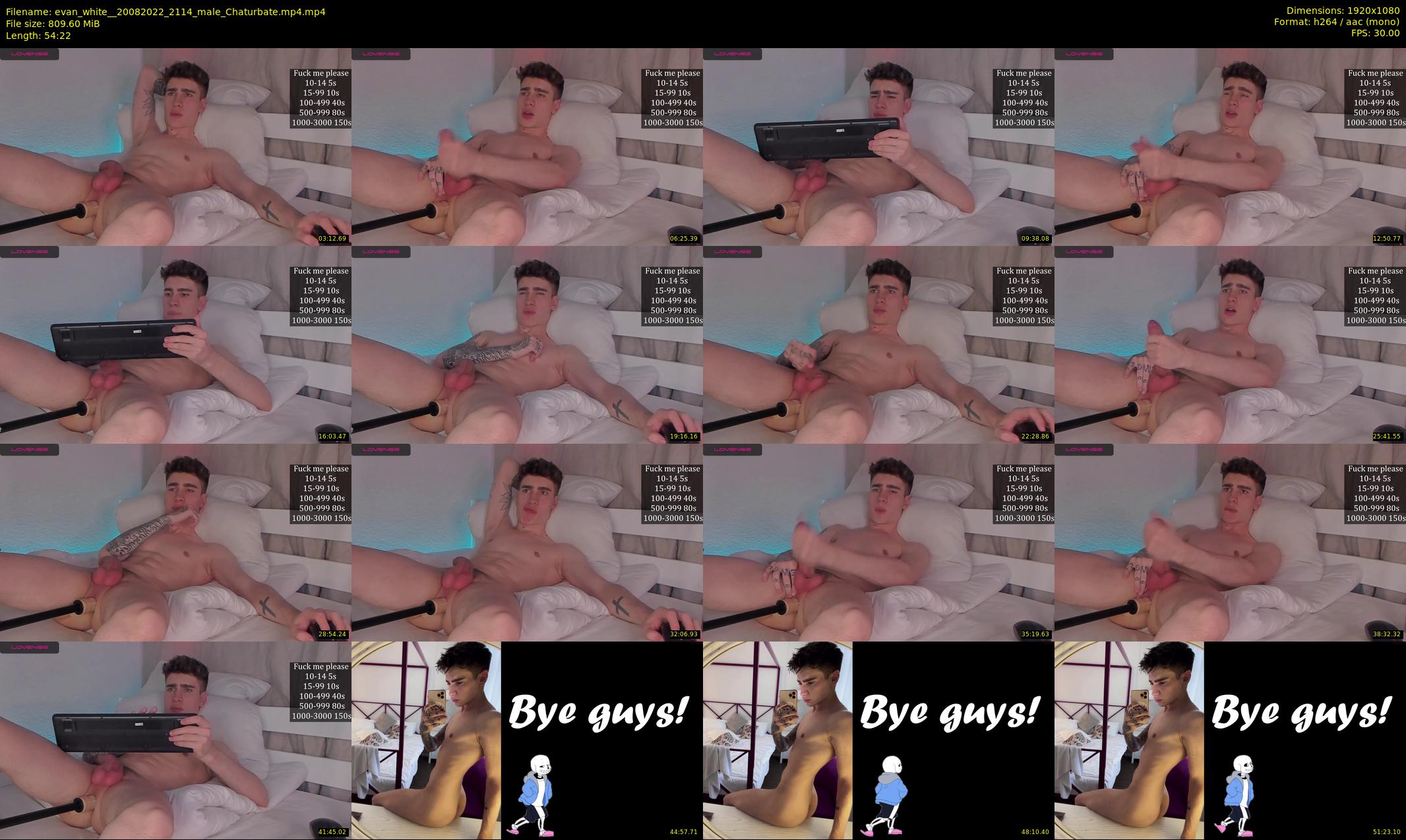 evan_white_ — 55 minute Chaturbate male cam show recording, 1080p, Aug 20, 2022