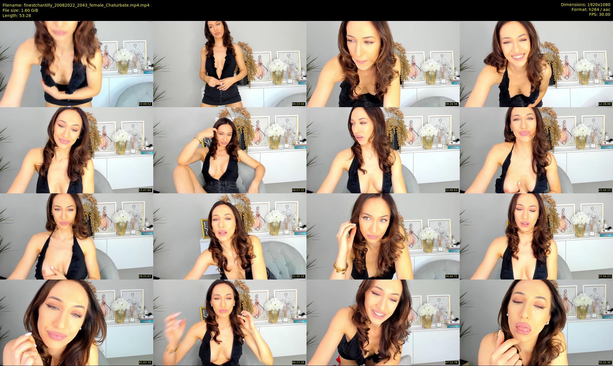 finestchantilly — 54 minute Chaturbate female cam show recording, 1080p, Aug 20, 2022