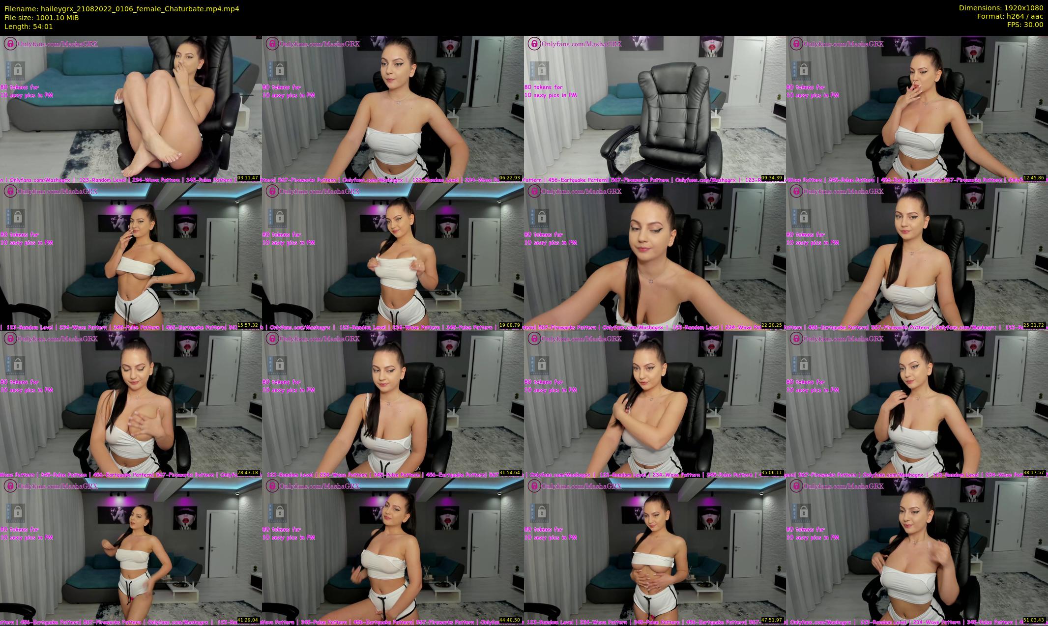 haileygrx — 55 minute Chaturbate female cam show recording, 1080p, Aug 21, 2022