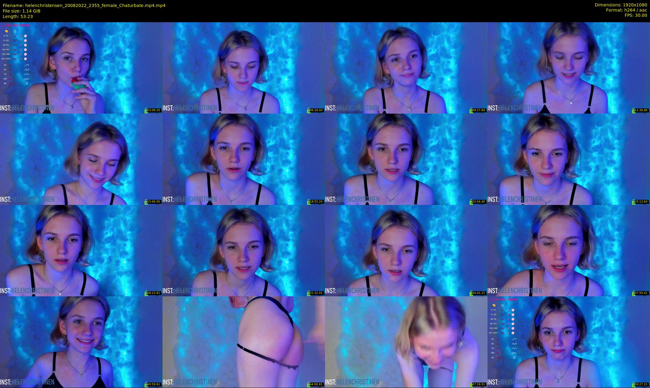 helenchristensen — 54 minute Chaturbate female cam show recording, 1080p, Aug 20, 2022