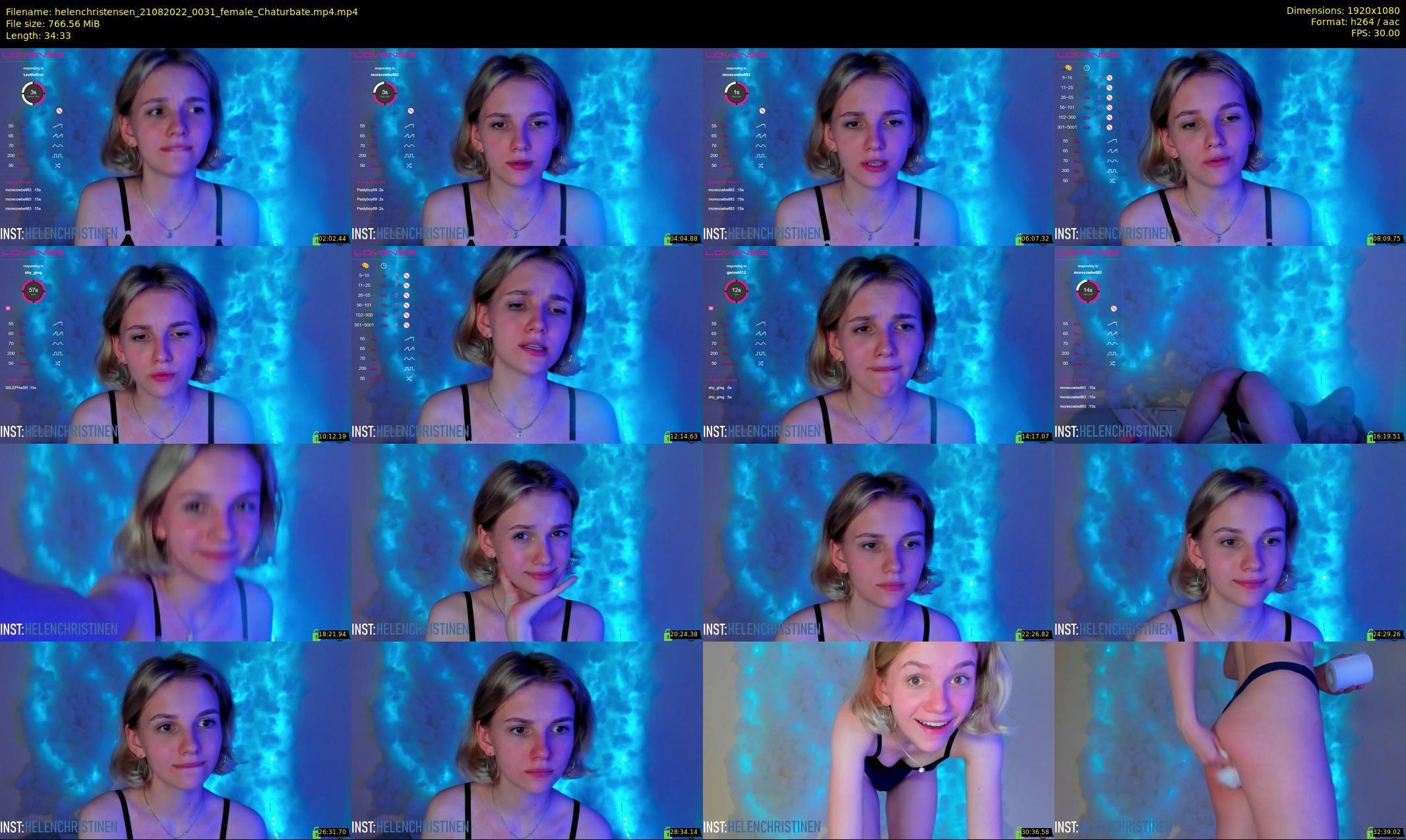 helenchristensen — 35 minute Chaturbate female cam show recording, 1080p, Aug 21, 2022