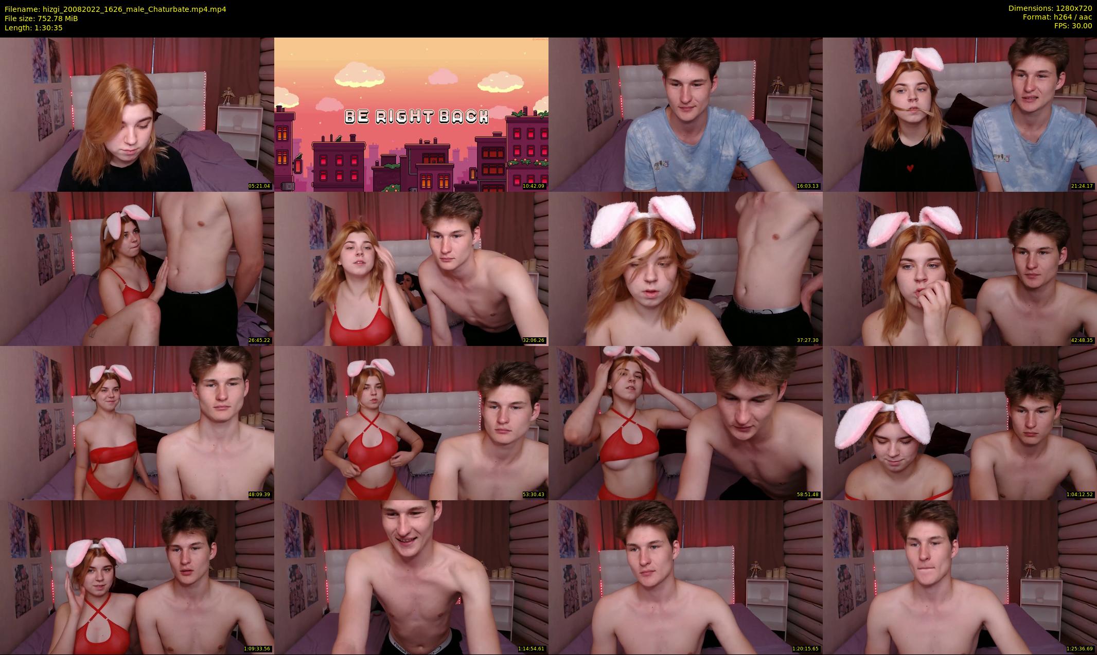 hizgi — 91 minute Chaturbate couple cam show recording, 720p, Aug 20, 2022