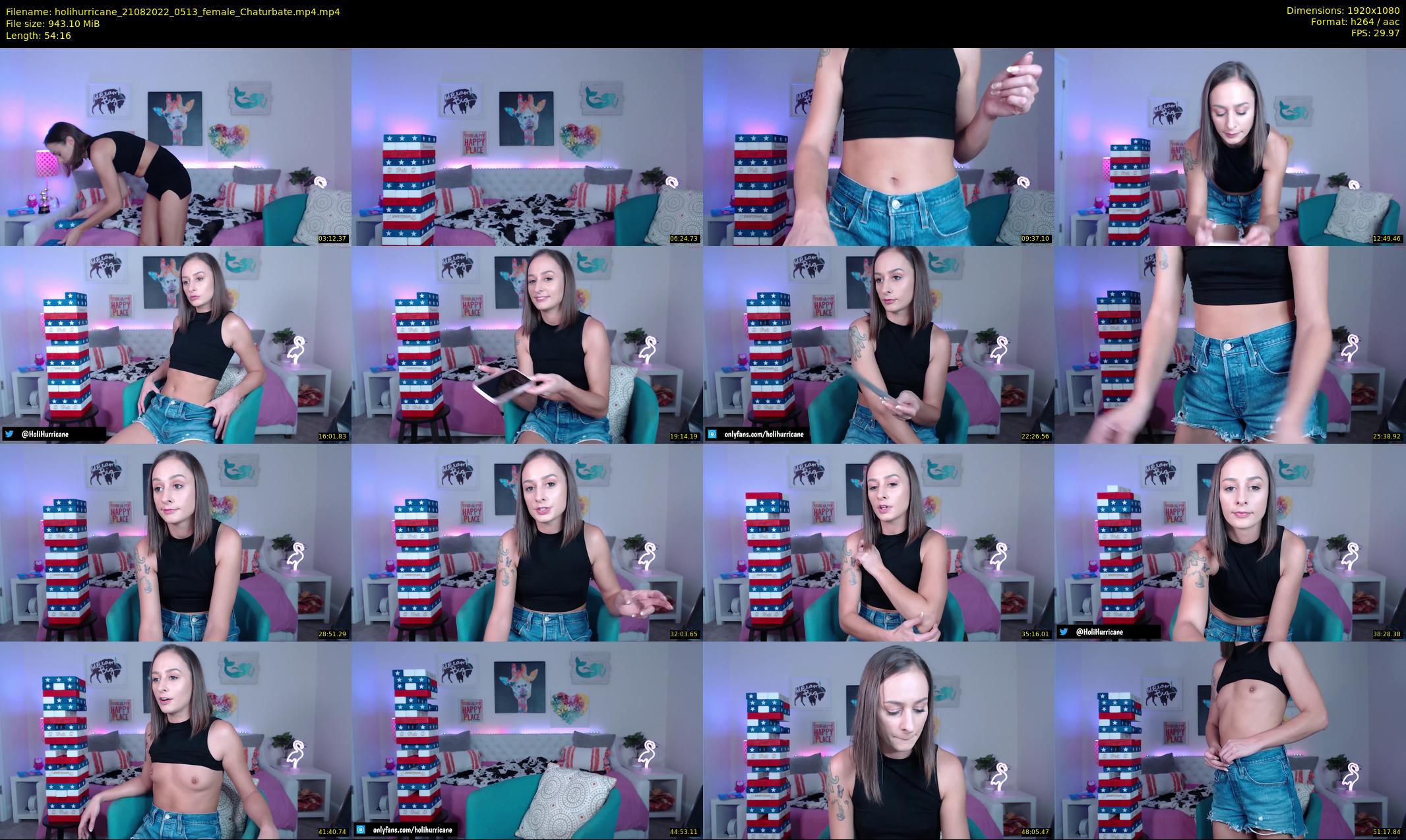 holihurricane — 55 minute Chaturbate female cam show recording, 1080p, Aug 21, 2022