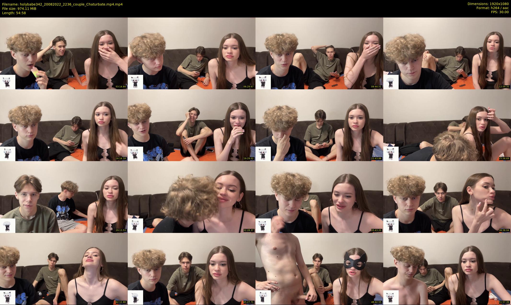 holybabe342 — 55 minute Chaturbate couple cam show recording, 1080p, Aug 20, 2022