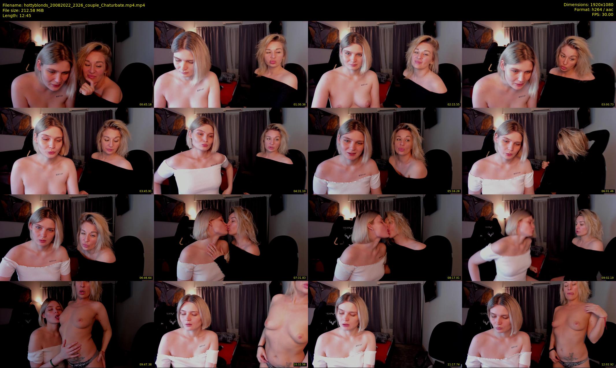 hottyblonds — 13 minute Chaturbate couple cam show recording, 1080p, Aug 20, 2022