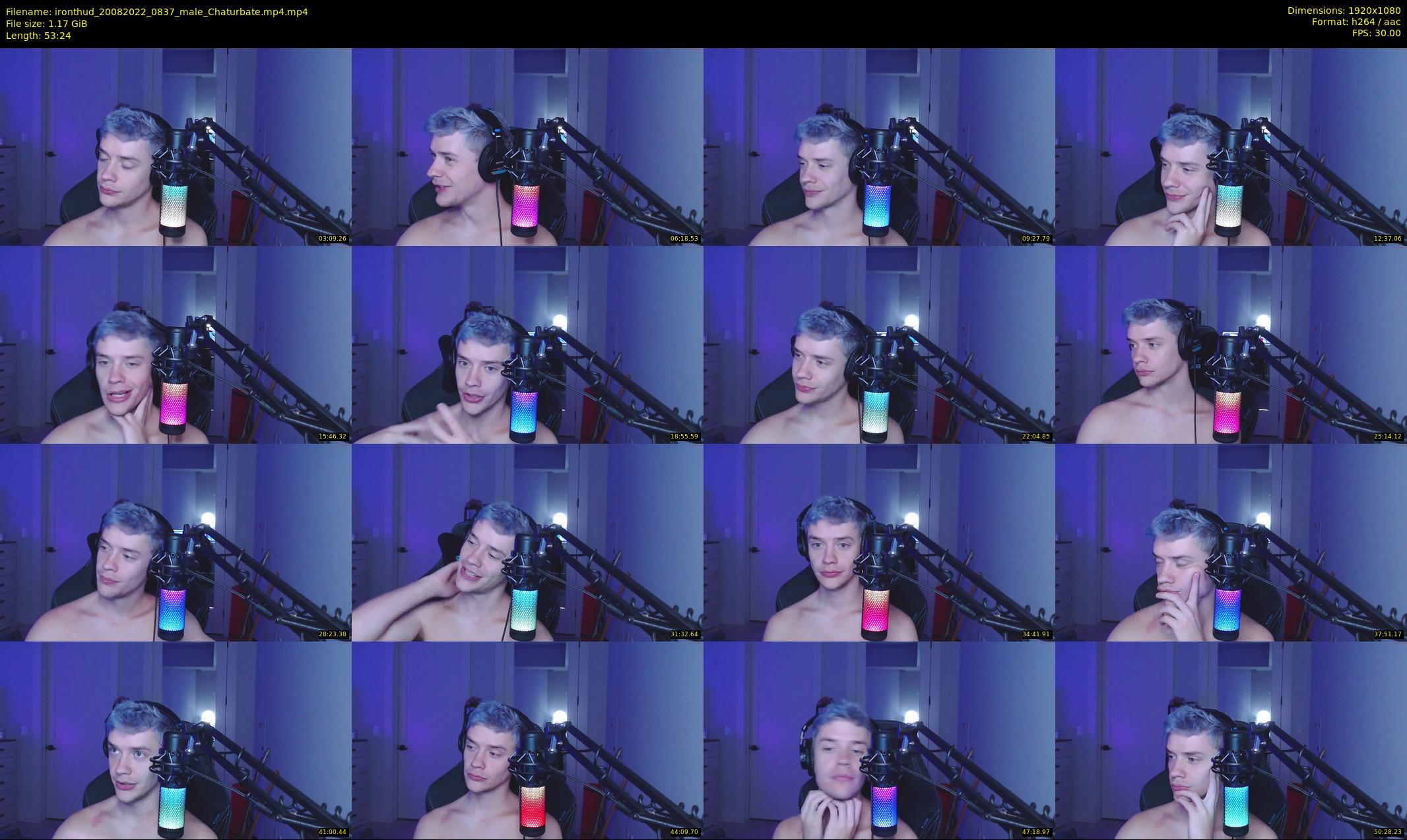 ironthud — 54 minute Chaturbate male cam show recording, 1080p, Aug 20, 2022