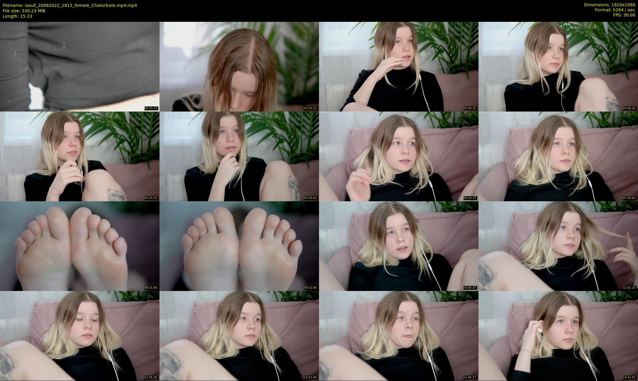 isoull — 16 minute Chaturbate female cam show recording, 1080p, Aug 20, 2022