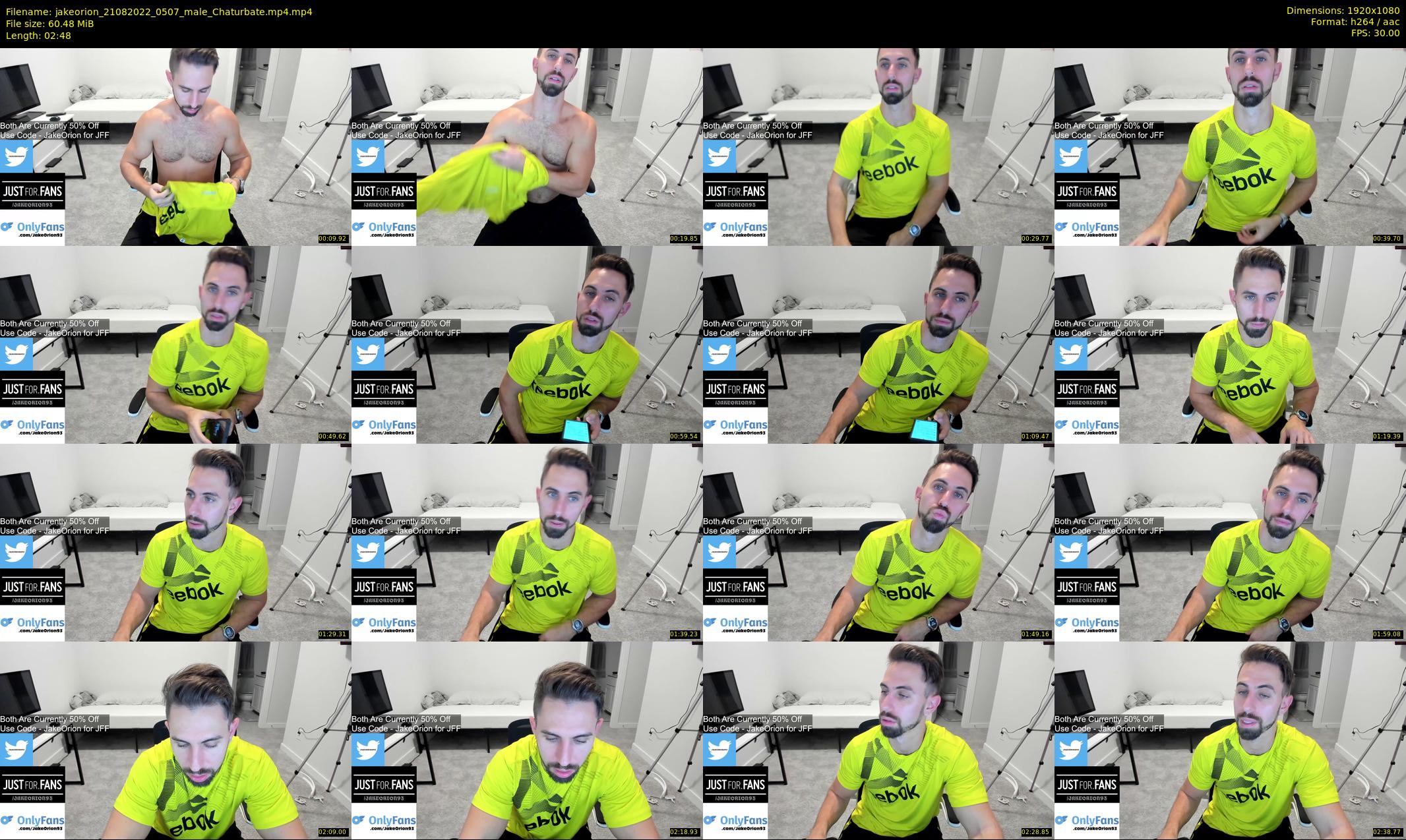 jakeorion — 3 minute Chaturbate male cam show recording, 1080p, Aug 21, 2022
