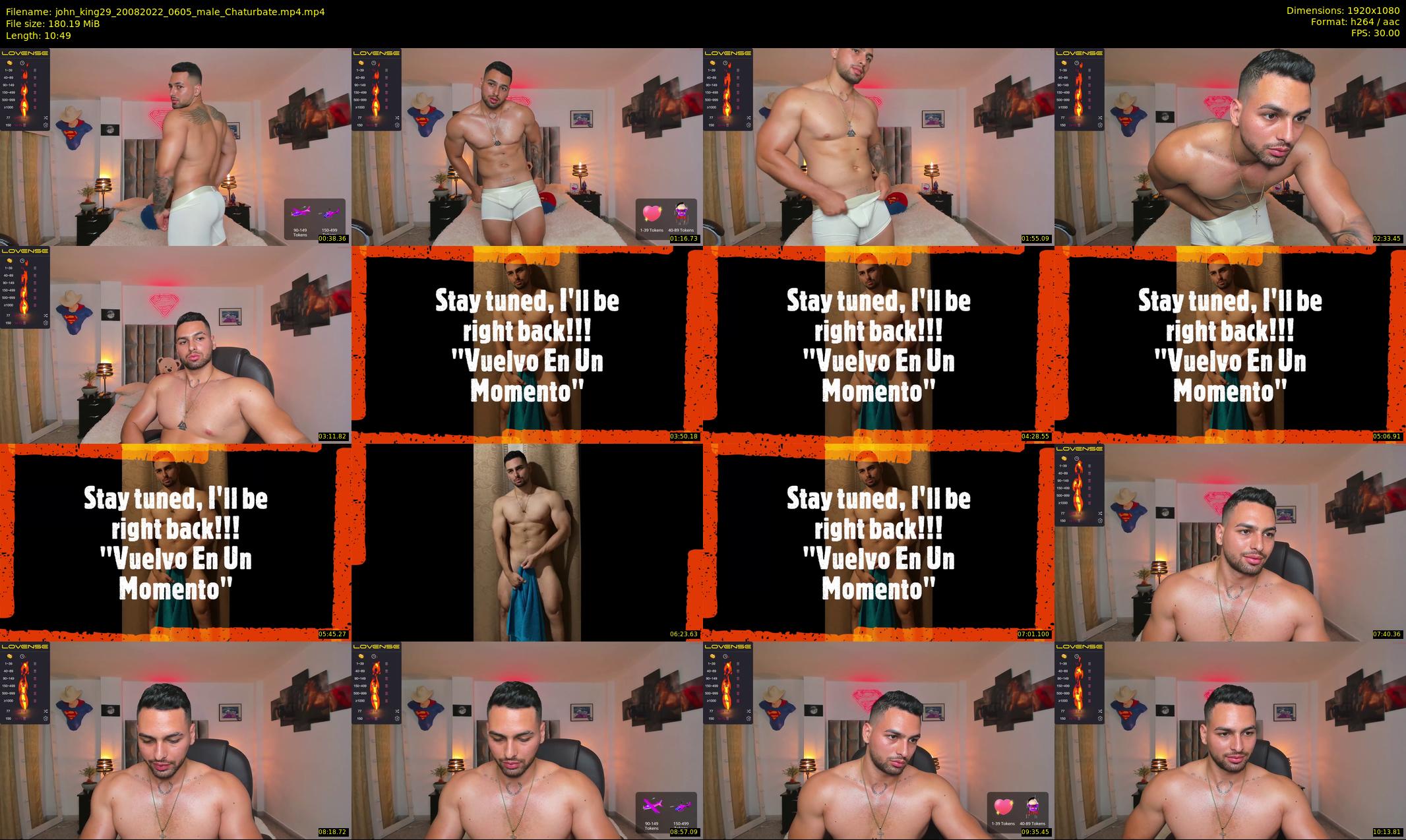 john_king29 — 11 minute Chaturbate male cam show recording, 1080p, Aug 20, 2022
