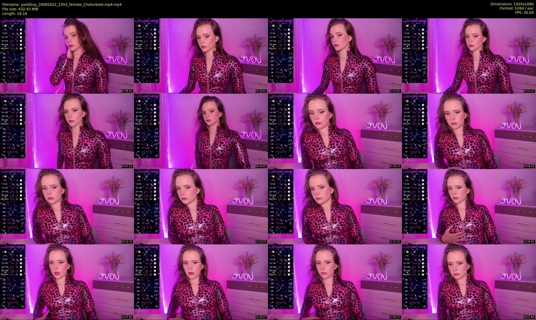 juelzfoxy — 20 minute Chaturbate female cam show recording, 1080p, Aug 20, 2022