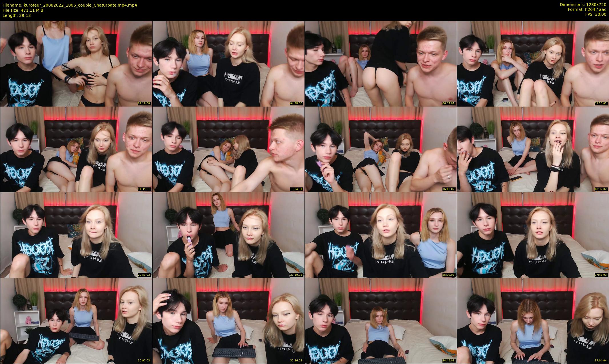 kuroteur — 40 minute Chaturbate couple cam show recording, 720p, Aug 20, 2022