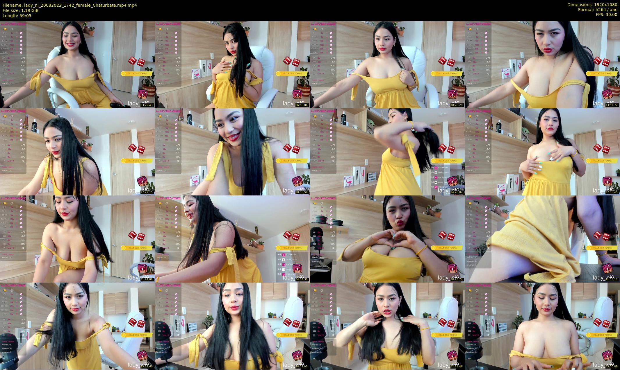 lady_ni — 60 minute Chaturbate female cam show recording, 1080p, Aug 20, 2022