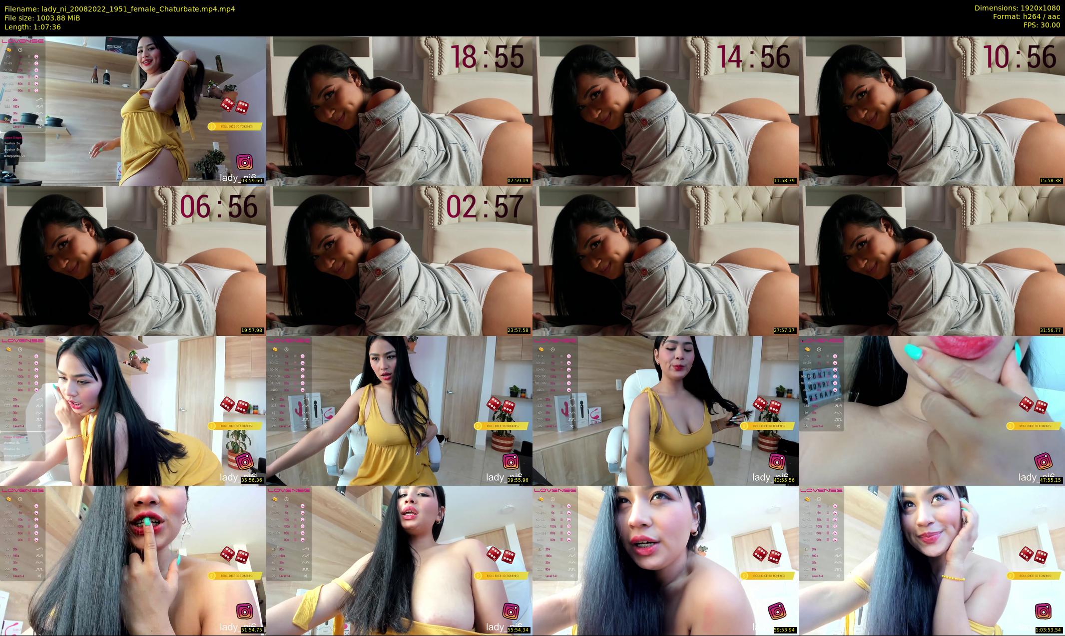 lady_ni — 68 minute Chaturbate female cam show recording, 1080p, Aug 20, 2022