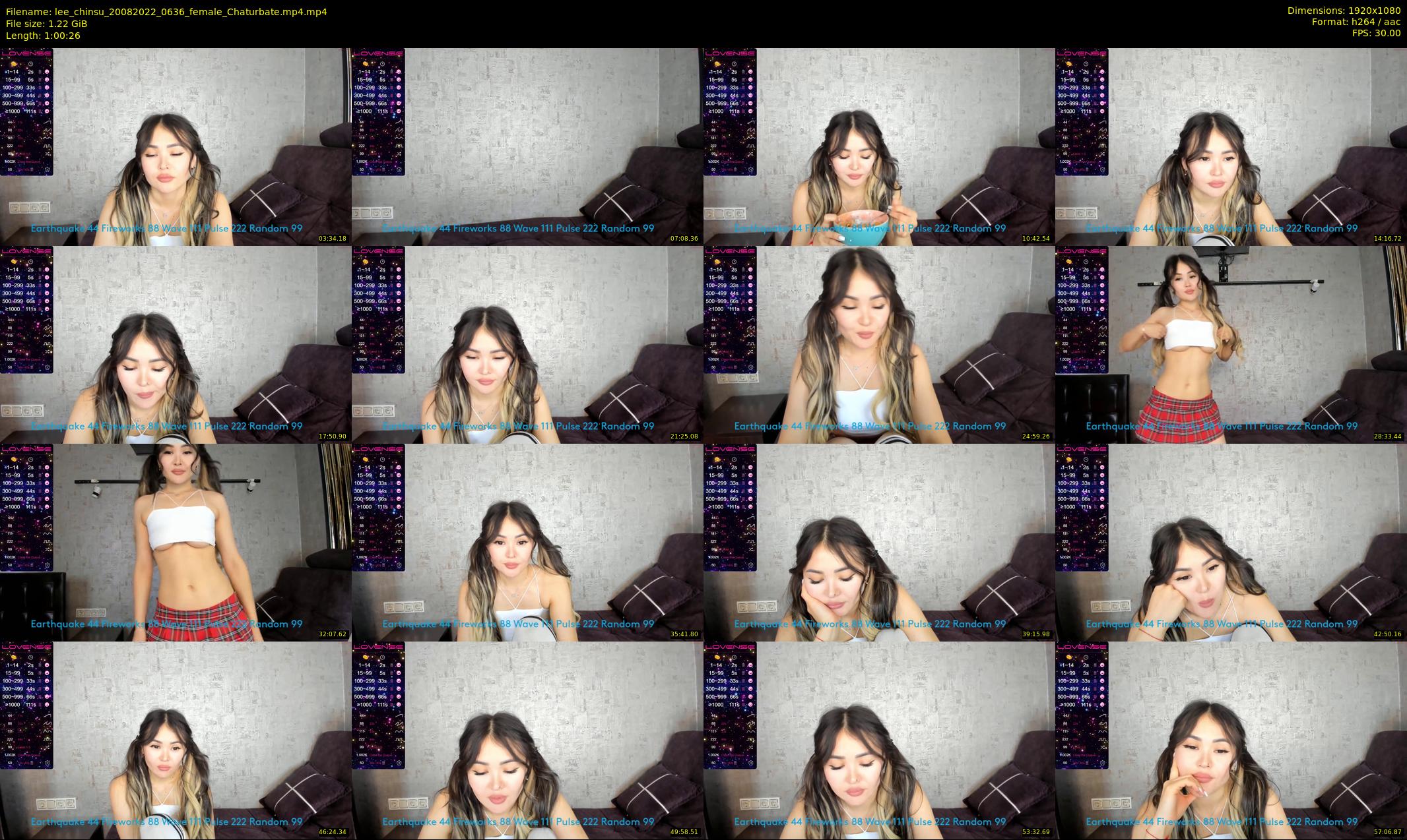 lee_chinsu — 61 minute Chaturbate female cam show recording, 1080p, Aug 20, 2022