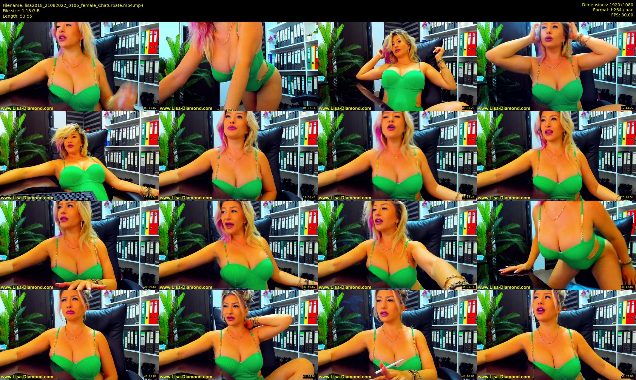 lisa2018 — 54 minute Chaturbate female cam show recording, 1080p, Aug 21, 2022