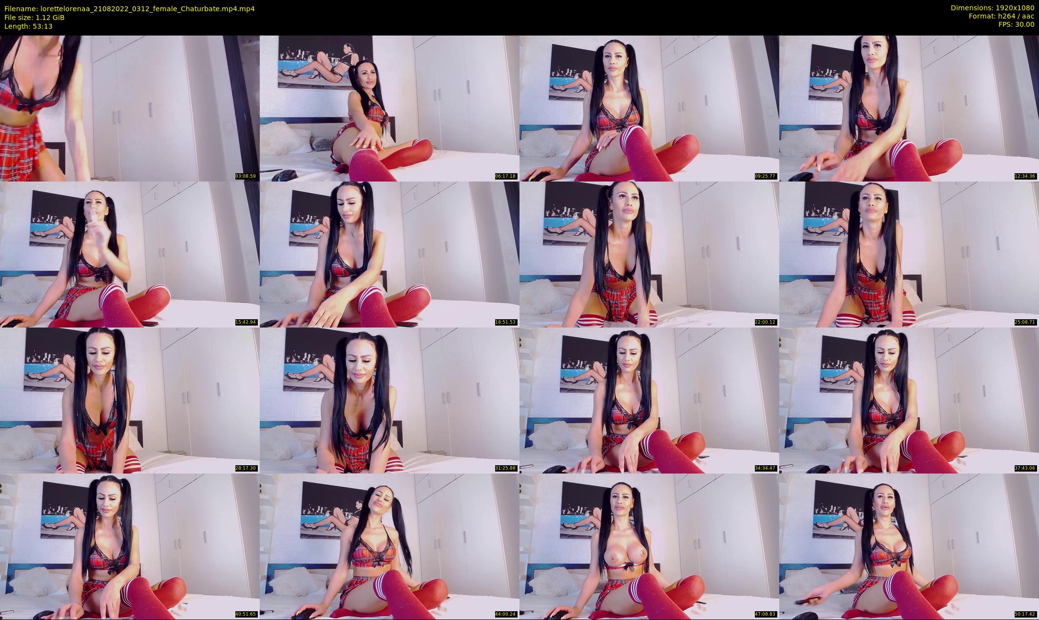 lorettelorenaa — 54 minute Chaturbate female cam show recording, 1080p, Aug 21, 2022