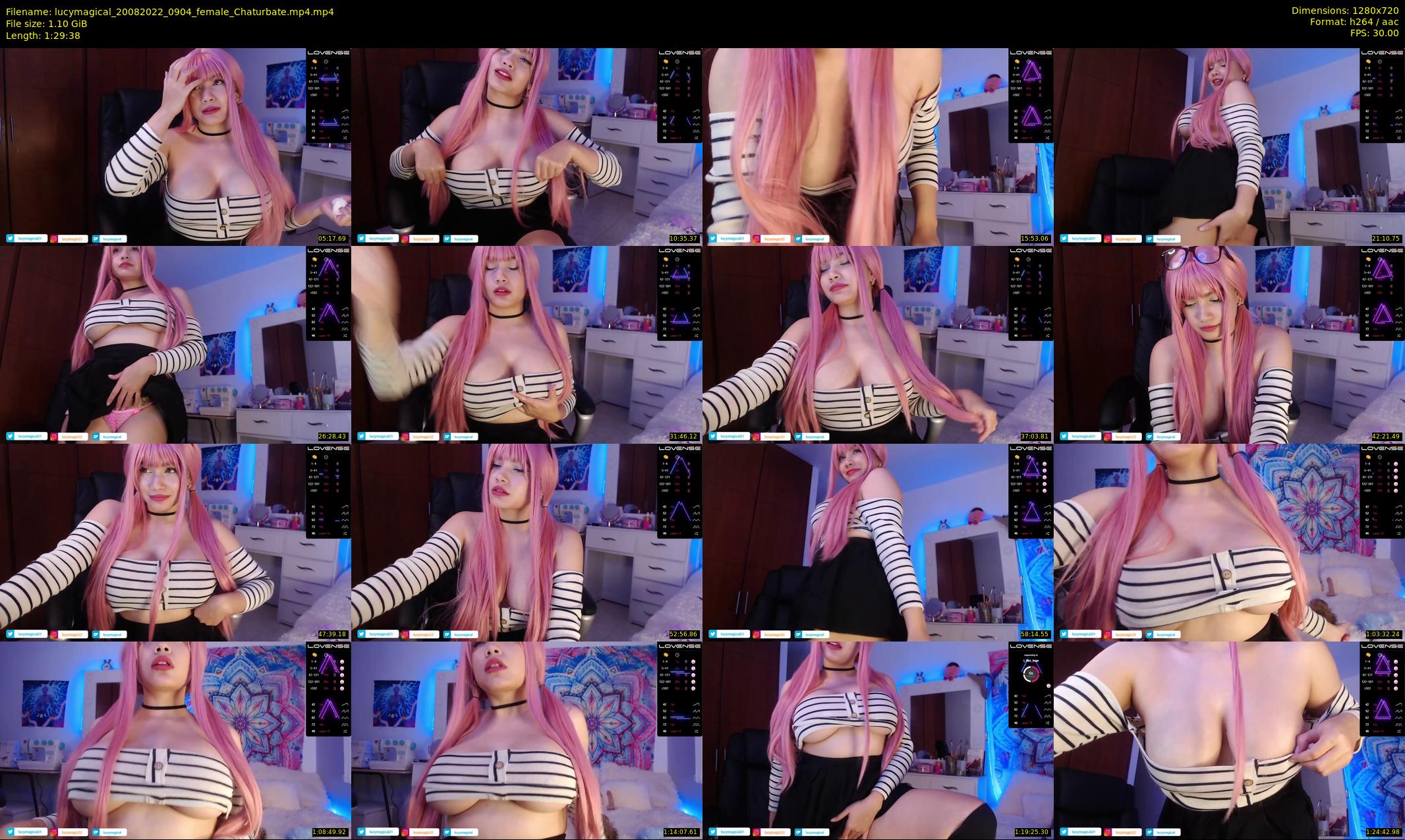 lucymagical — 90 minute Chaturbate female cam show recording, 720p, Aug 20, 2022