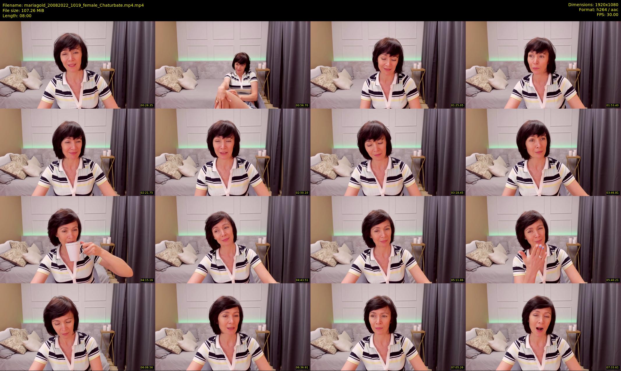mariagold — 8 minute Chaturbate female cam show recording, 1080p, Aug 20, 2022