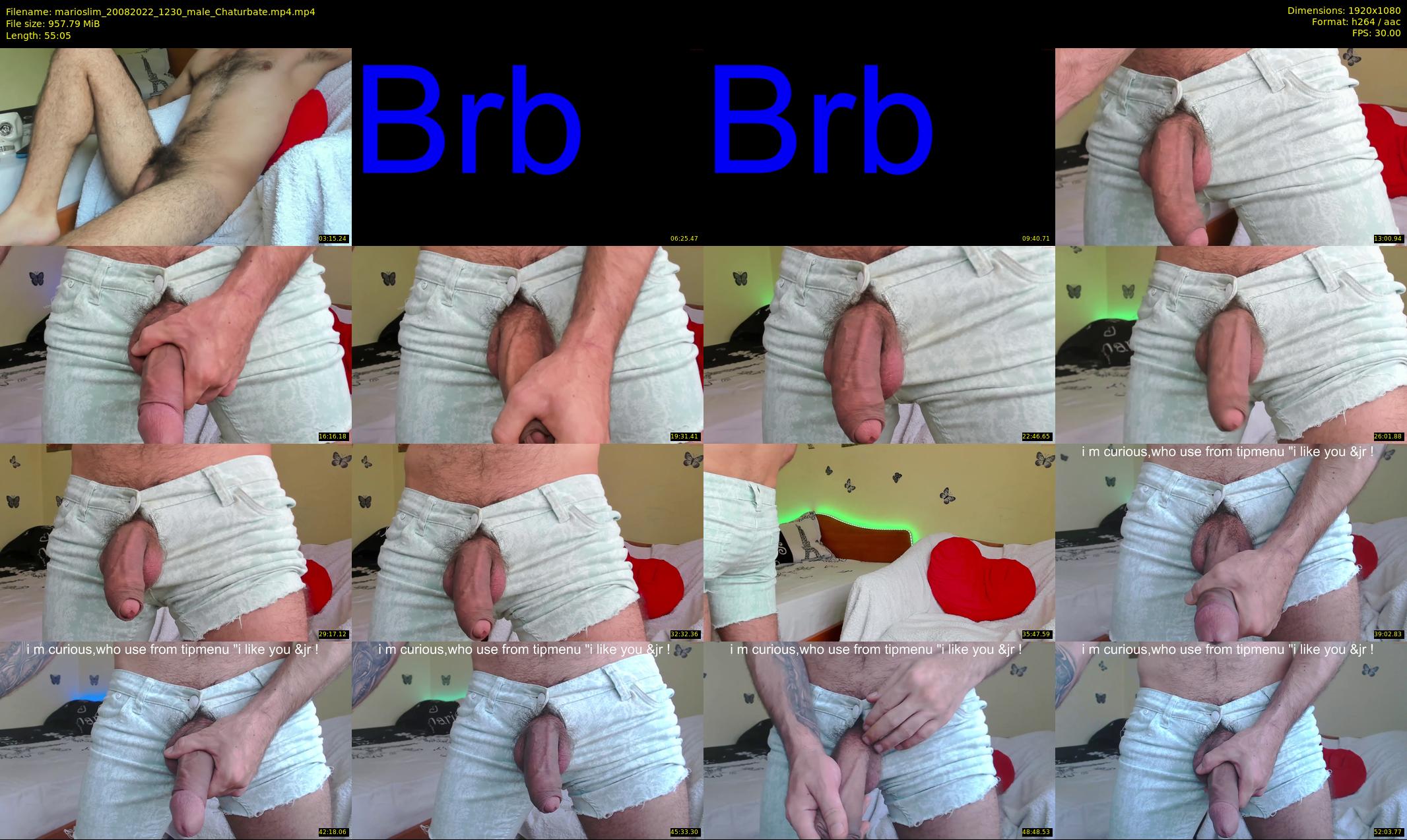 marioslim — 56 minute Chaturbate male cam show recording, 1080p, Aug 20, 2022