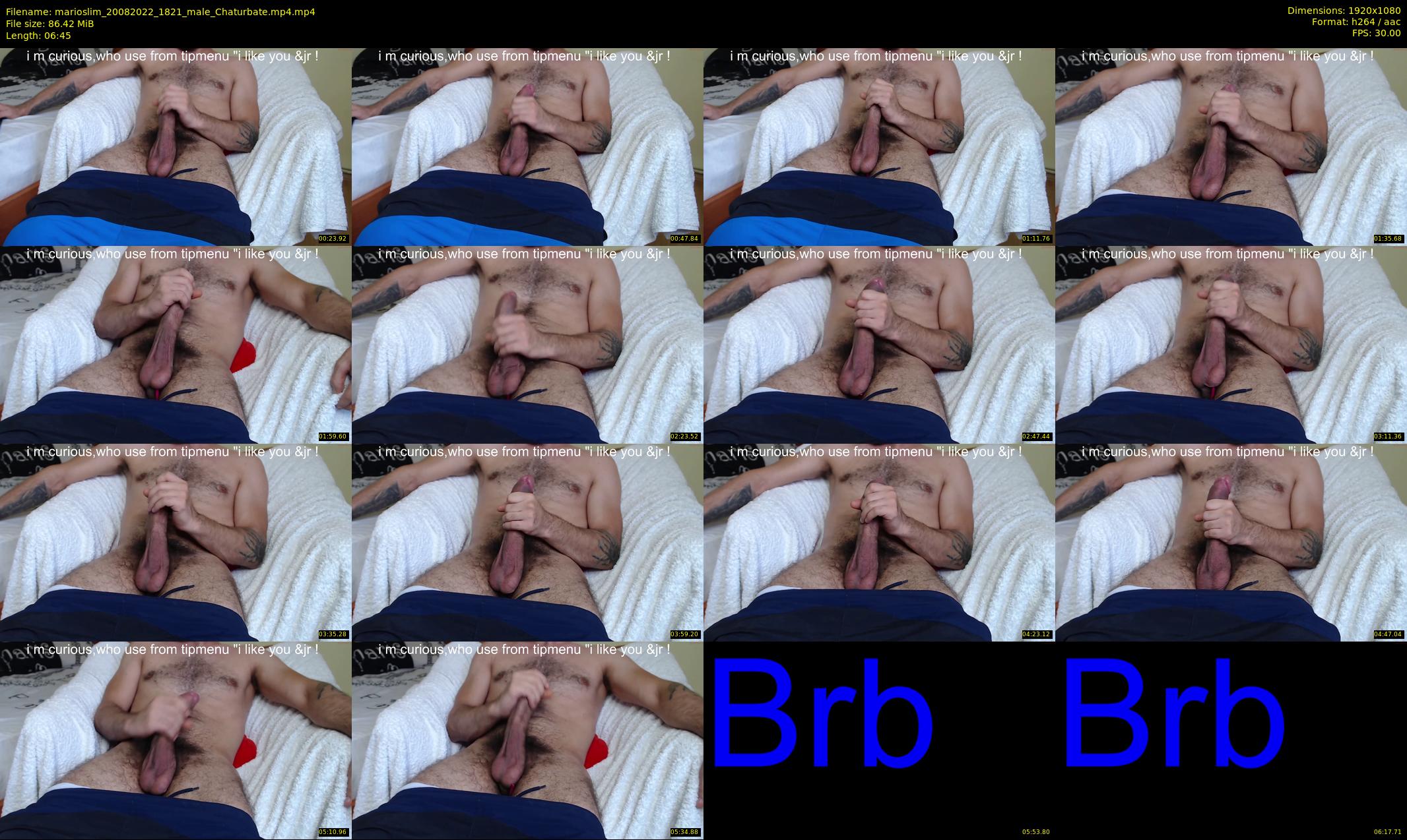 marioslim — 7 minute Chaturbate male cam show recording, 1080p, Aug 20, 2022