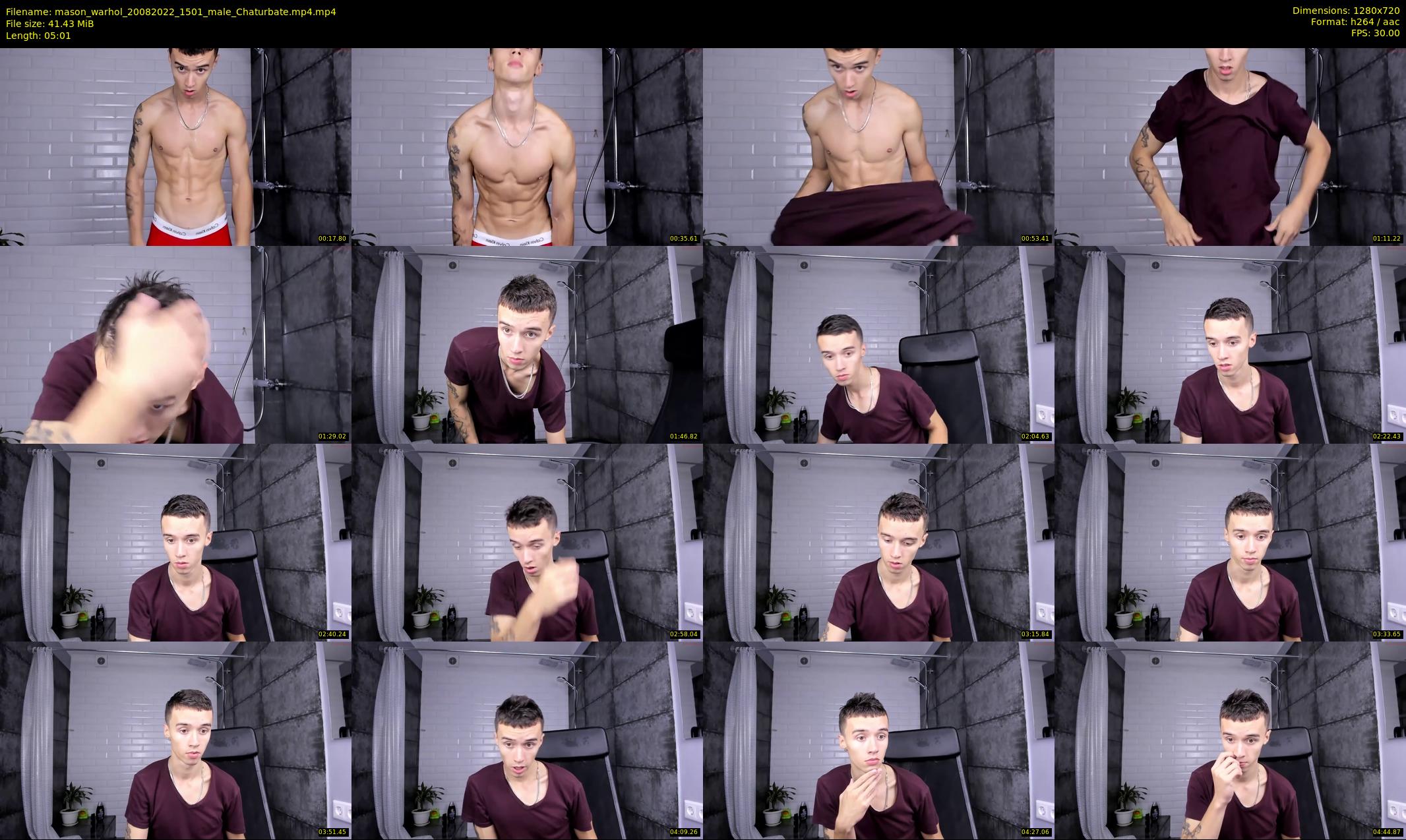 mason_warhol — 6 minute Chaturbate male cam show recording, 720p, Aug 20, 2022