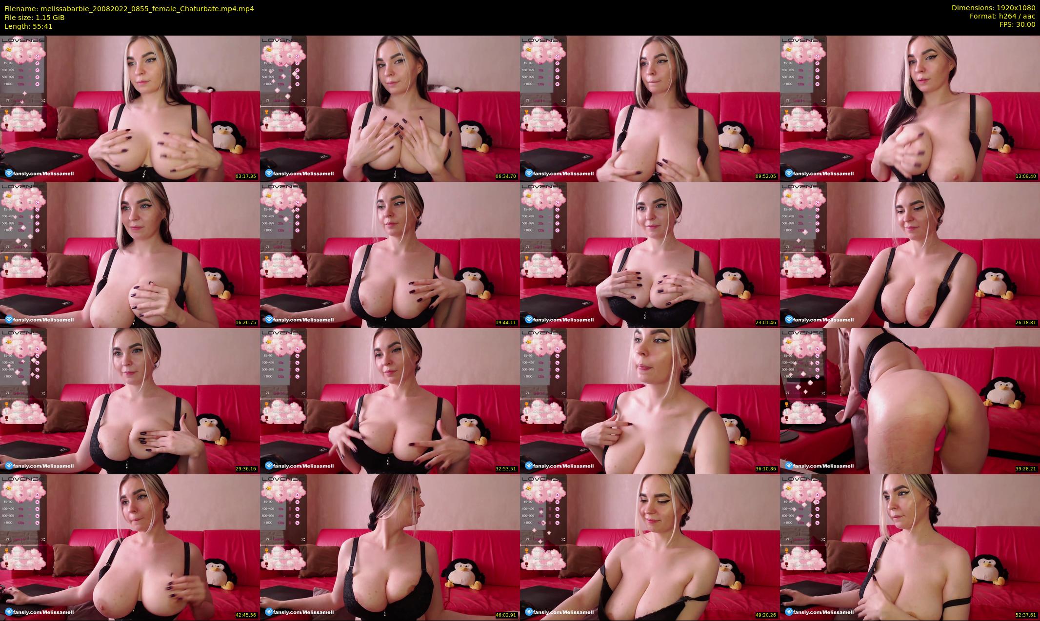 melissabarbie — 56 minute Chaturbate couple cam show recording, 1080p, Aug 20, 2022