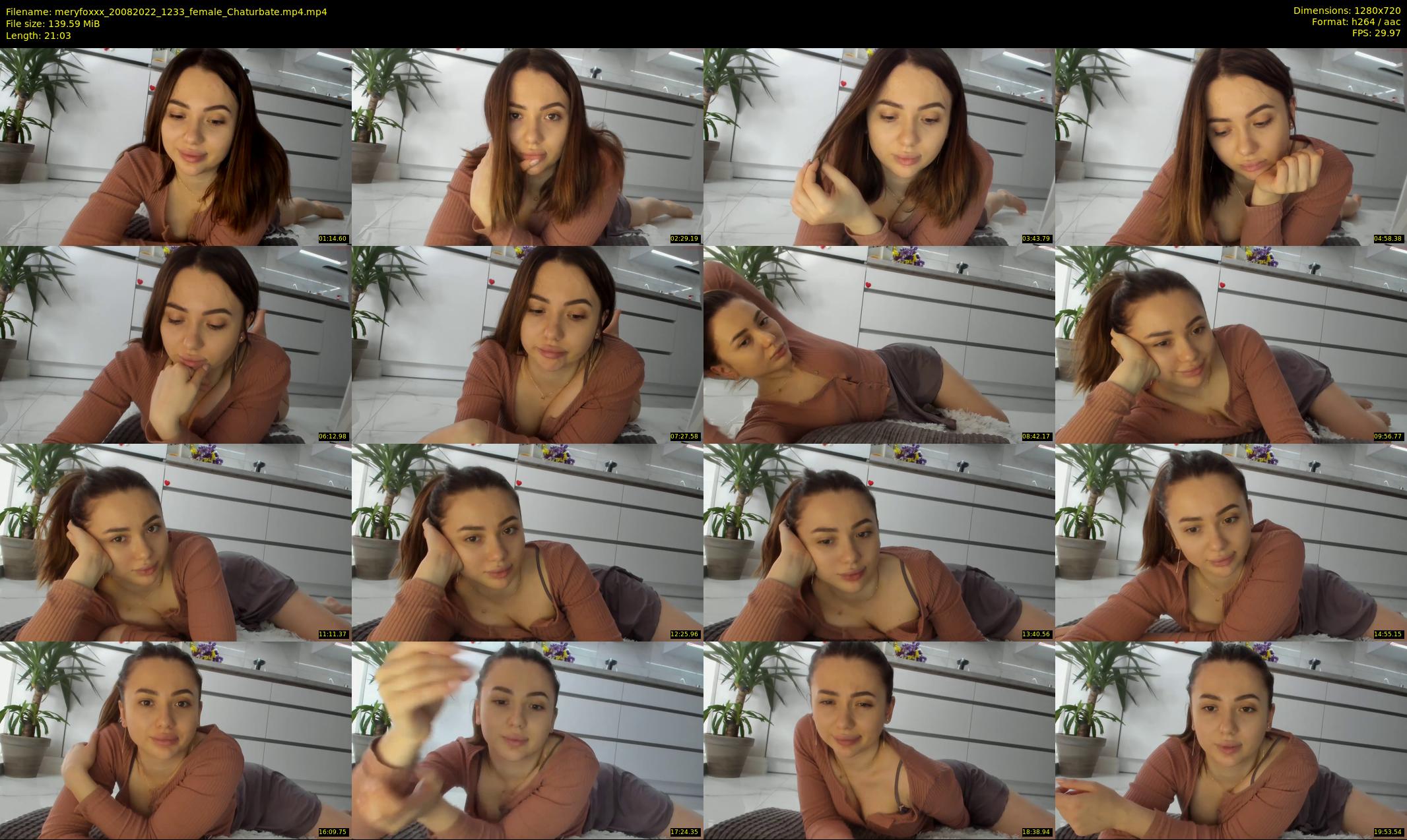 meryfoxxx — 22 minute Chaturbate female cam show recording, 720p, Aug 20, 2022
