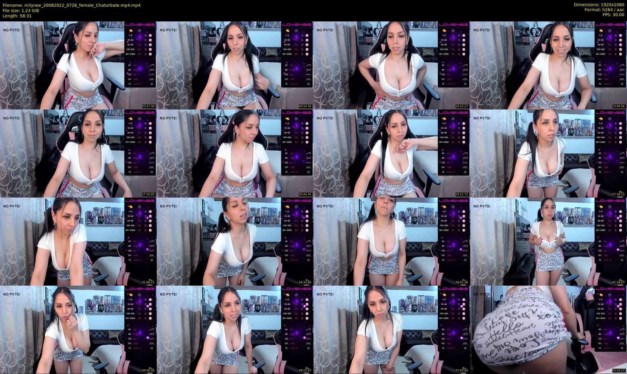 milynee — 59 minute Chaturbate female cam show recording, 1080p, Aug 20, 2022