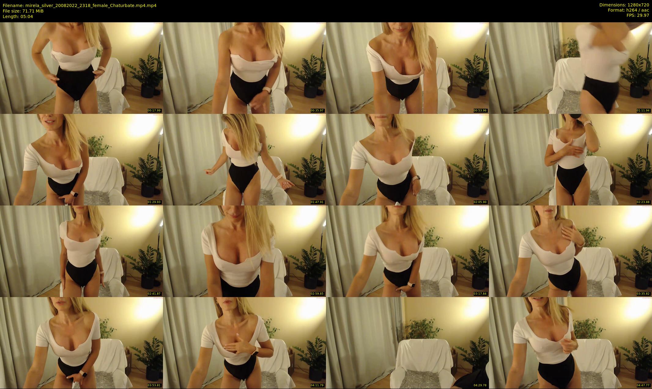 mirela_silver — 6 minute Chaturbate female cam show recording, 720p, Aug 20, 2022