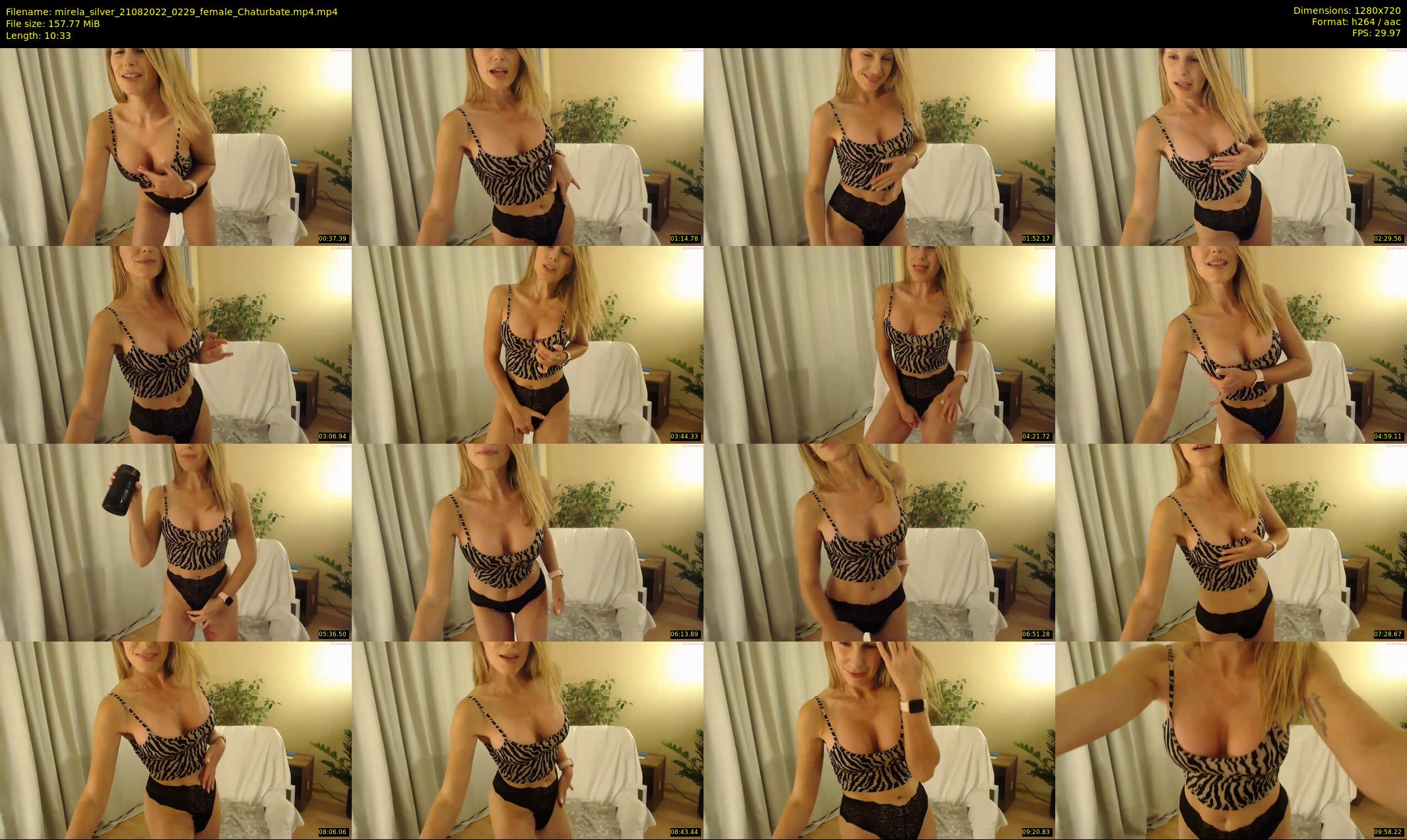 mirela_silver — 11 minute Chaturbate female cam show recording, 720p, Aug 21, 2022
