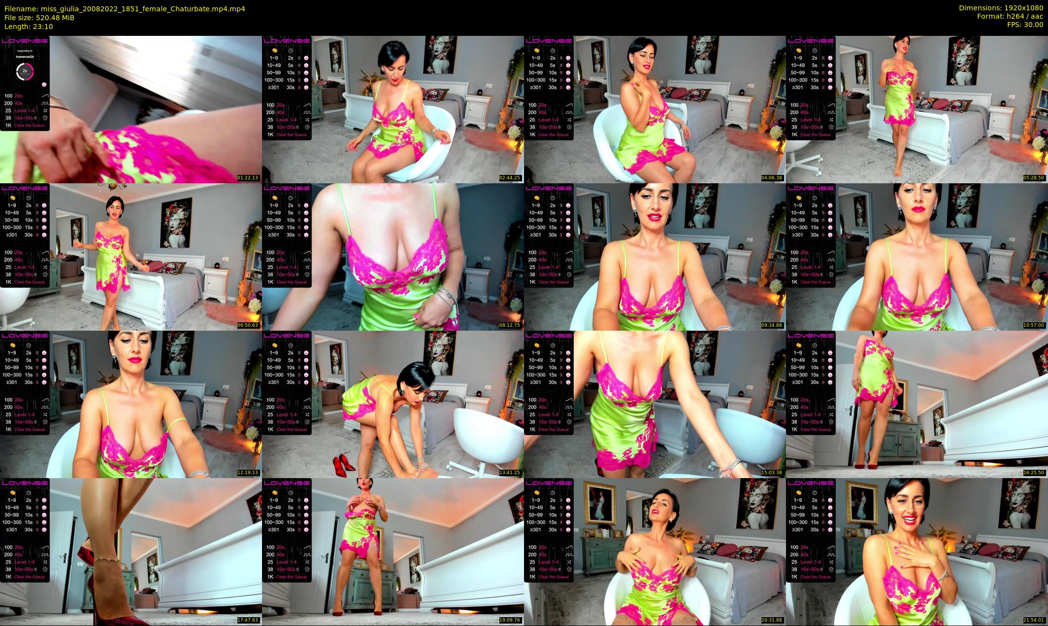 miss_giulia — 24 minute Chaturbate female cam show recording, 1080p, Aug 20, 2022