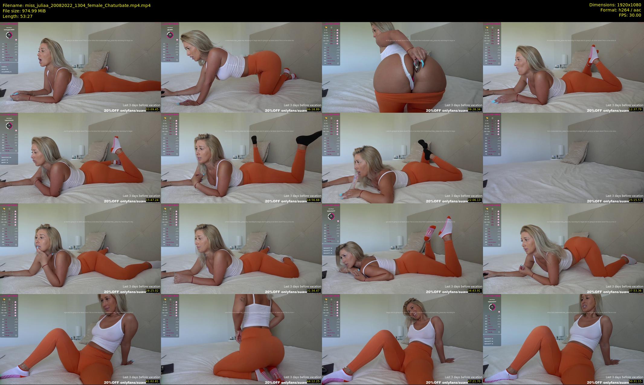 miss_juliaa — 54 minute Chaturbate female cam show recording, 1080p, Aug 20, 2022