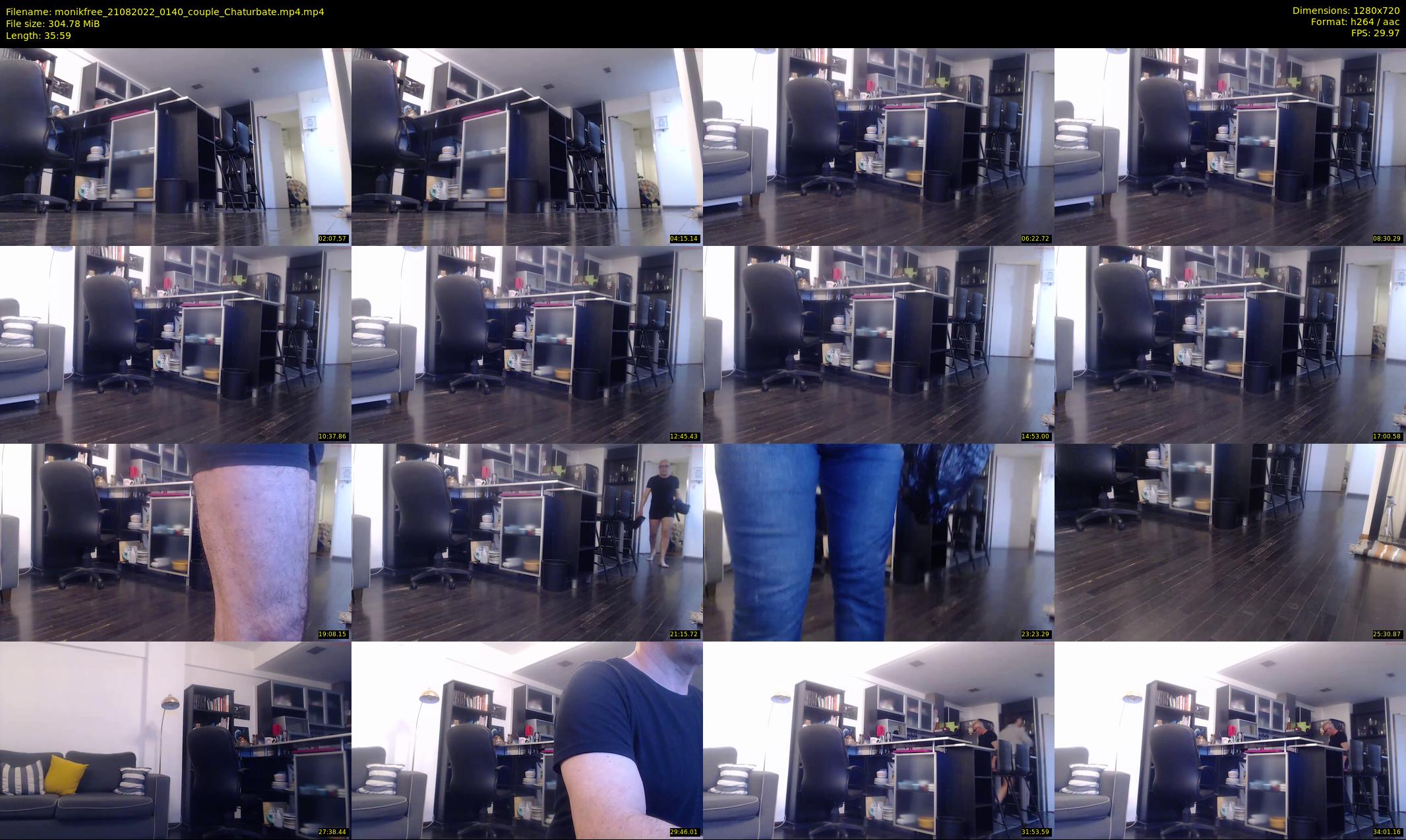 monikfree — 36 minute Chaturbate couple cam show recording, 720p, Aug 21, 2022