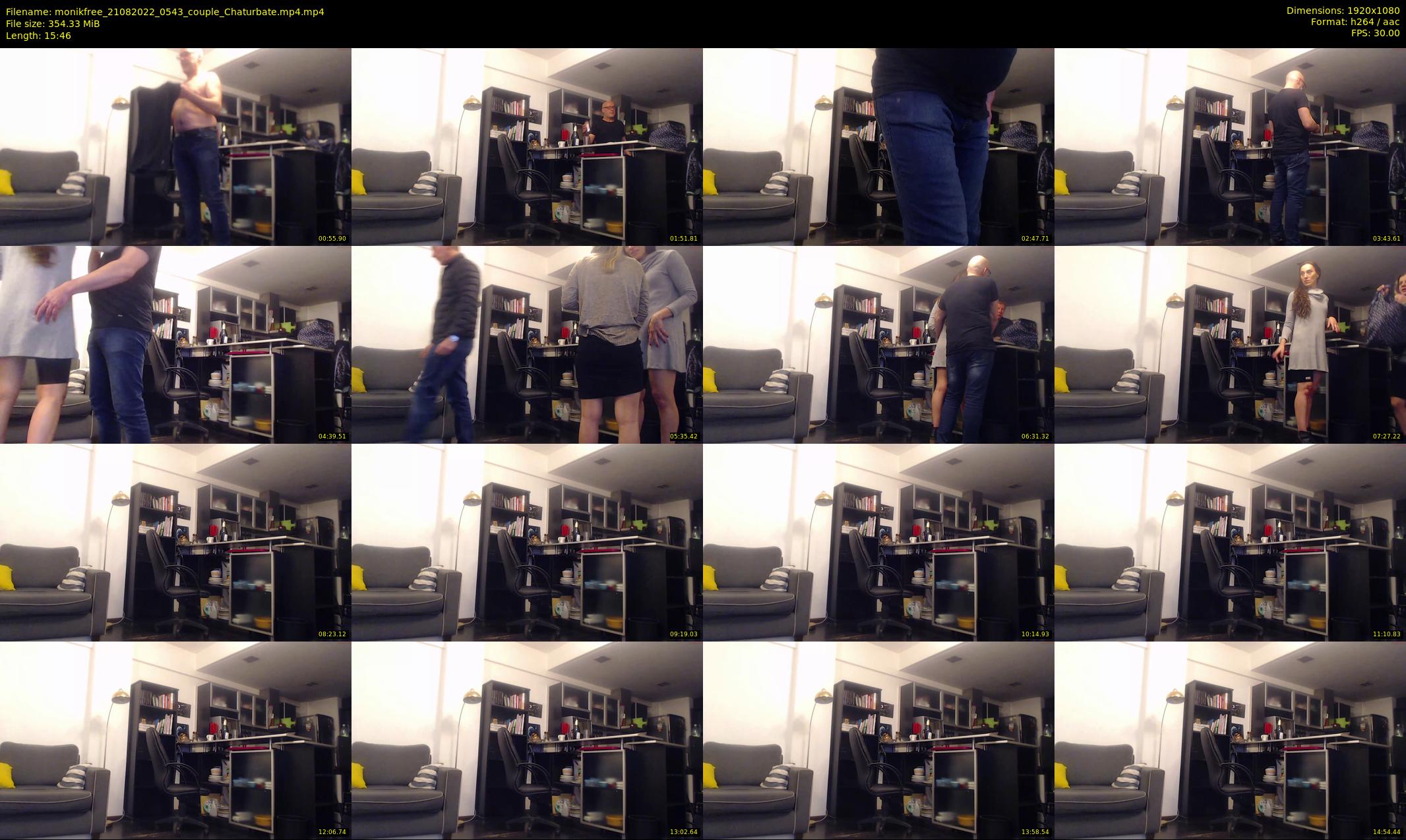 monikfree — 16 minute Chaturbate couple cam show recording, 1080p, Aug 21, 2022