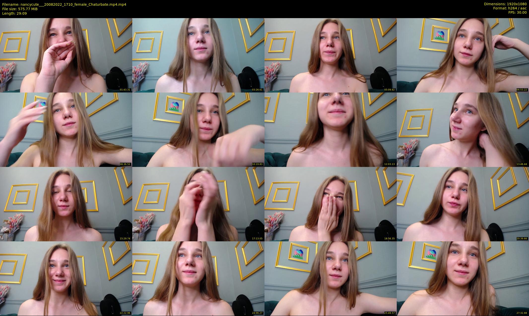 nancycute__ — 30 minute Chaturbate female cam show recording, 1080p, Aug 20, 2022