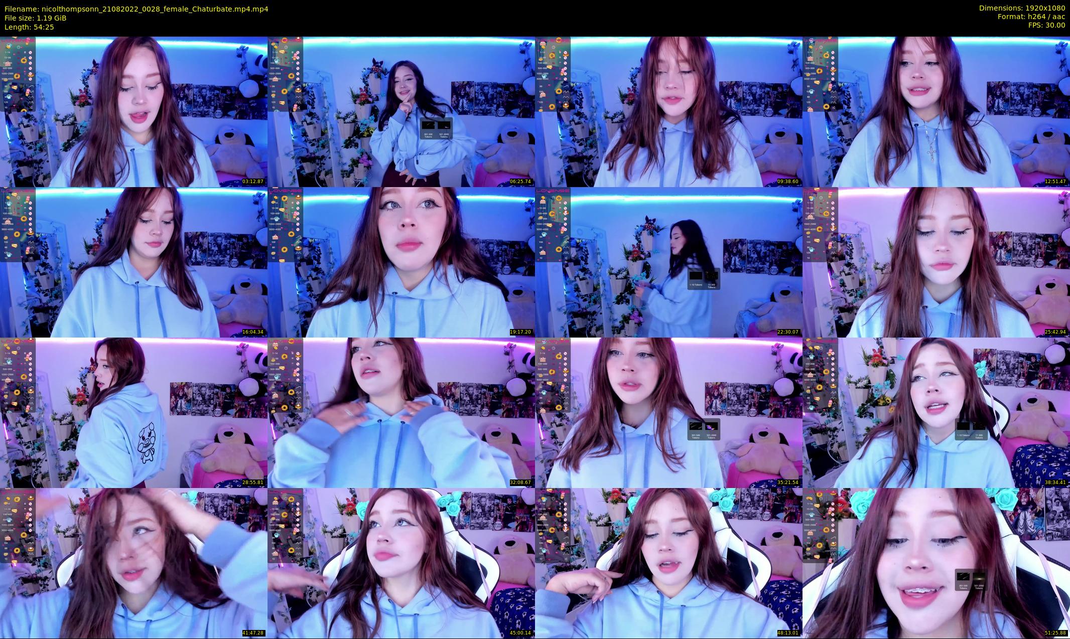 nicolthompsonn — 55 minute Chaturbate female cam show recording, 1080p, Aug 21, 2022