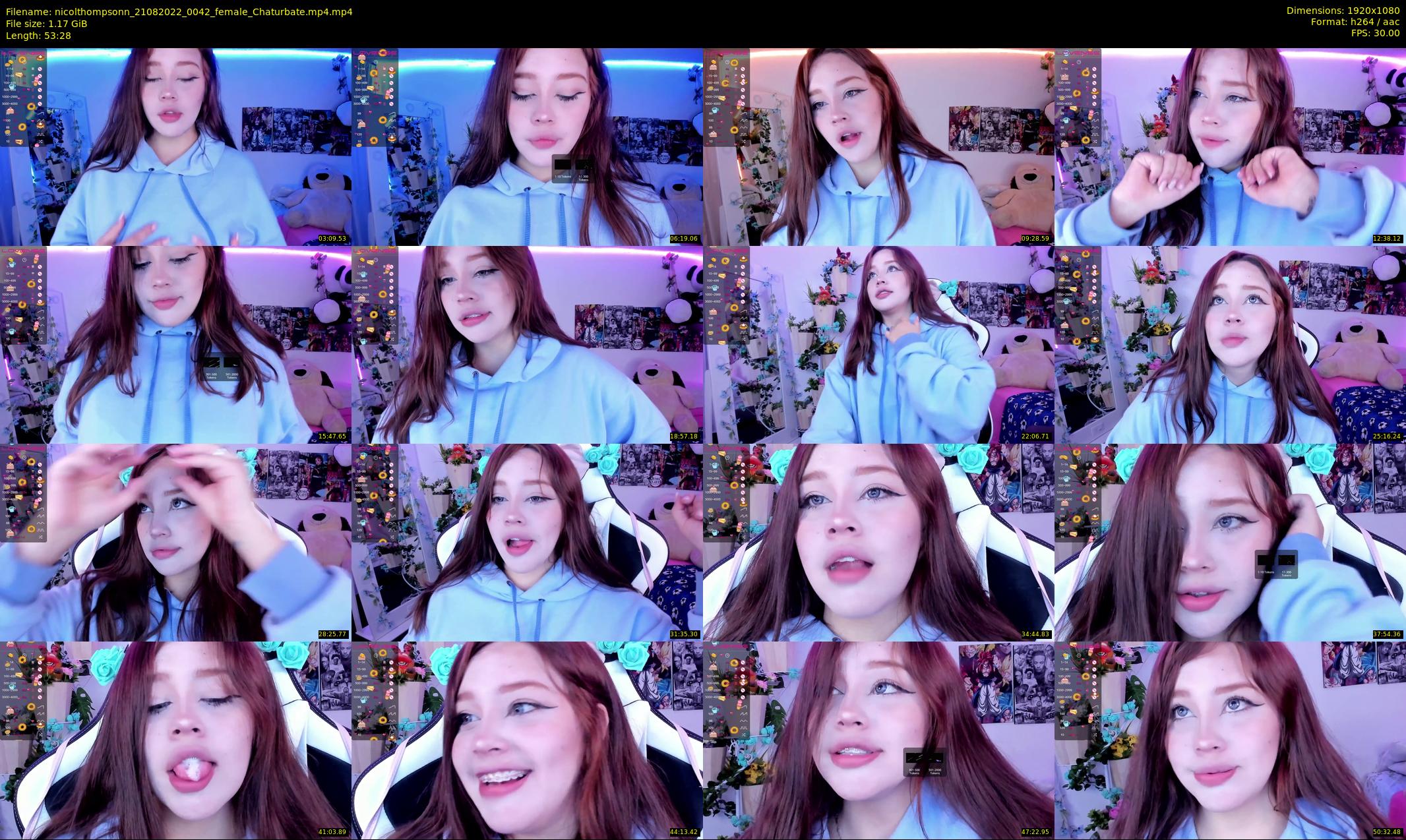 nicolthompsonn — 54 minute Chaturbate female cam show recording, 1080p, Aug 21, 2022