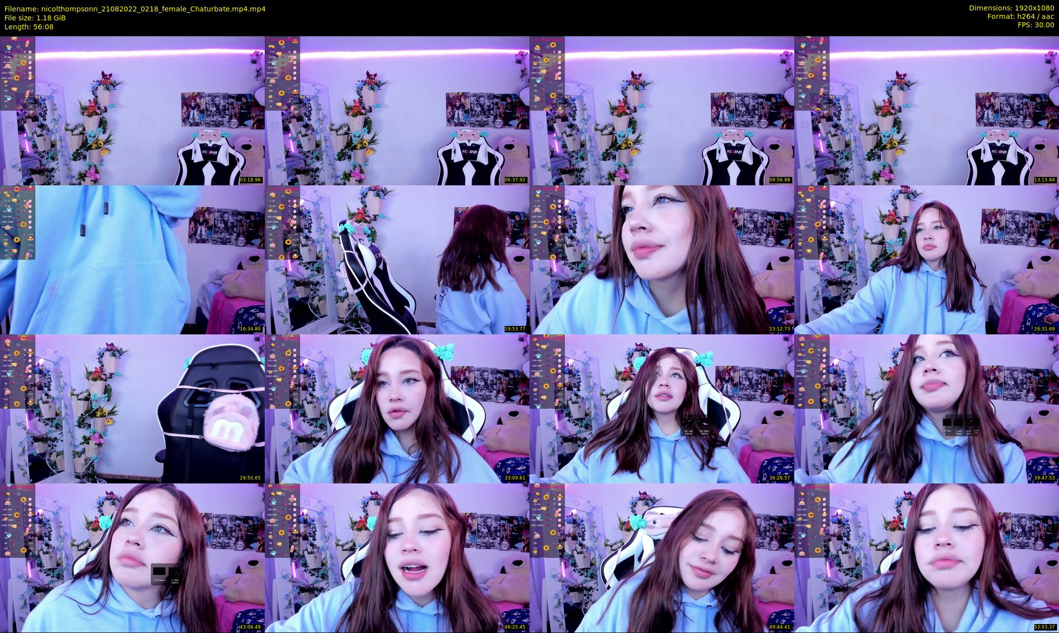 nicolthompsonn — 57 minute Chaturbate female cam show recording, 1080p, Aug 21, 2022