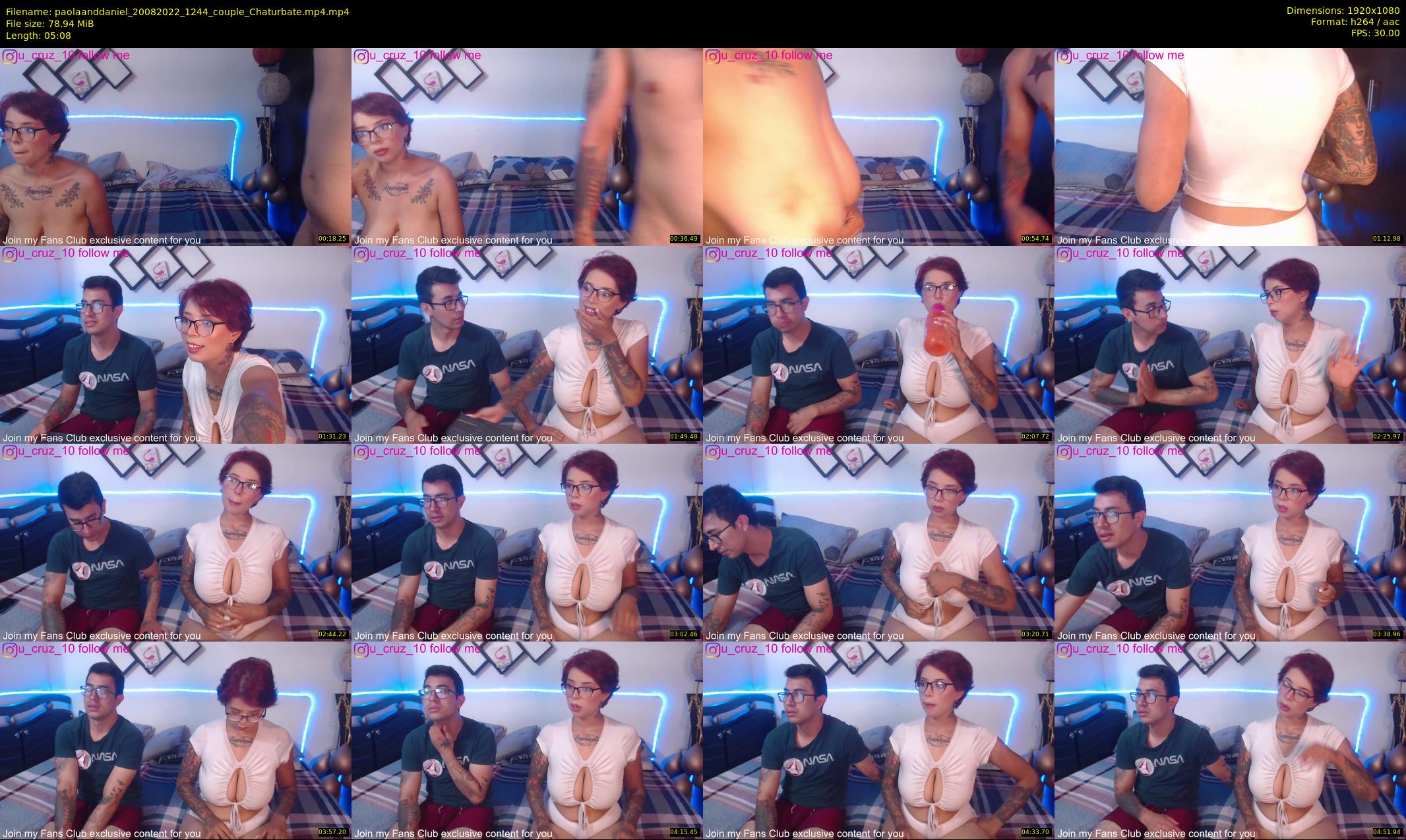 paolaanddaniel — 6 minute Chaturbate couple cam show recording, 1080p, Aug 20, 2022