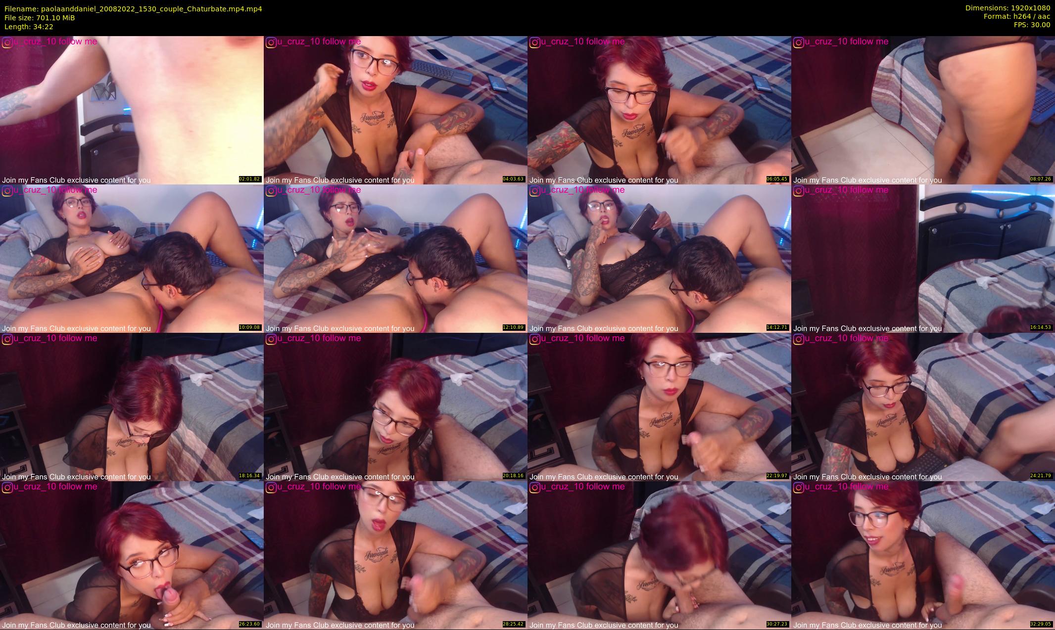 paolaanddaniel — 35 minute Chaturbate couple cam show recording, 1080p, Aug 20, 2022
