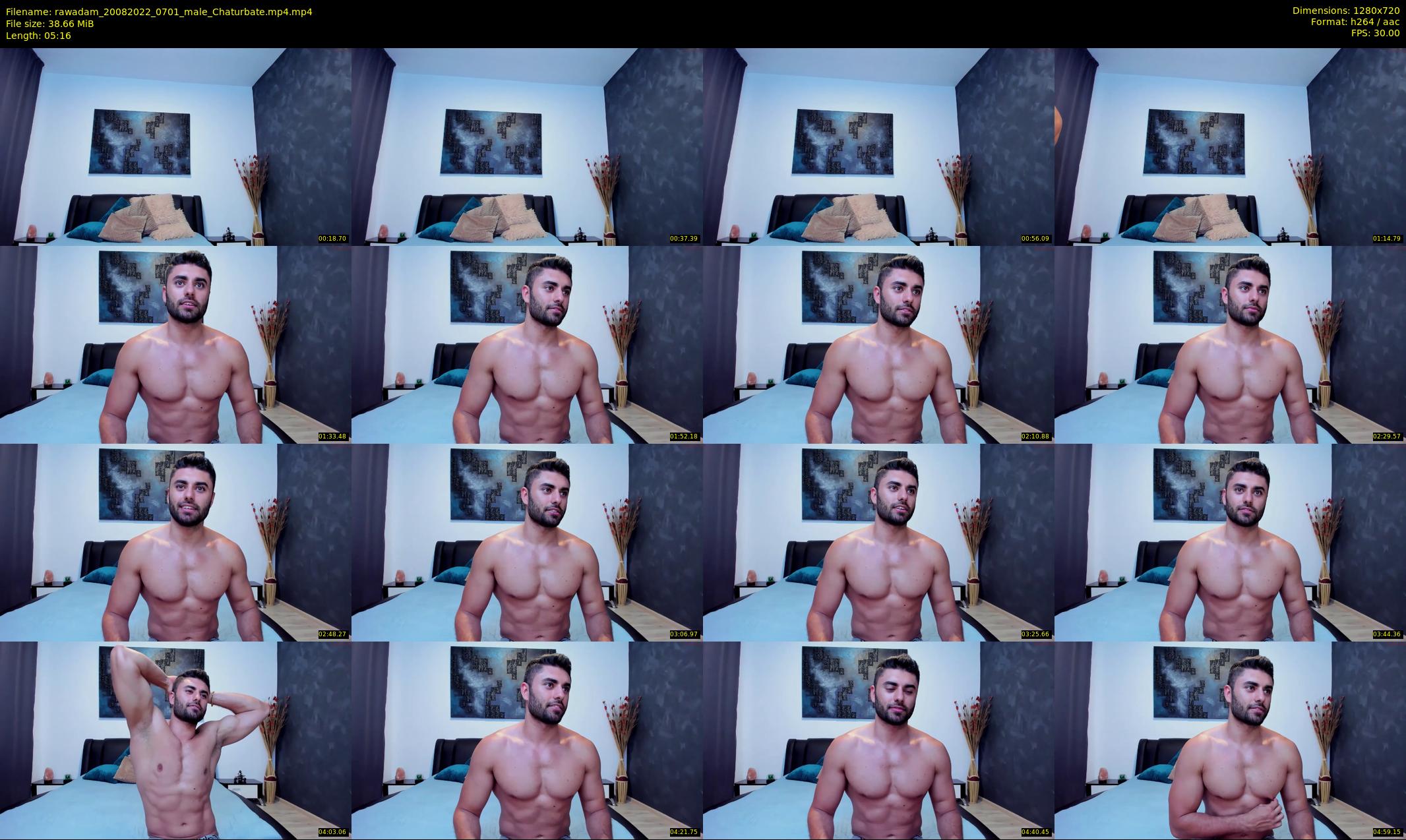rawadam — 6 minute Chaturbate male cam show recording, 720p, Aug 20, 2022