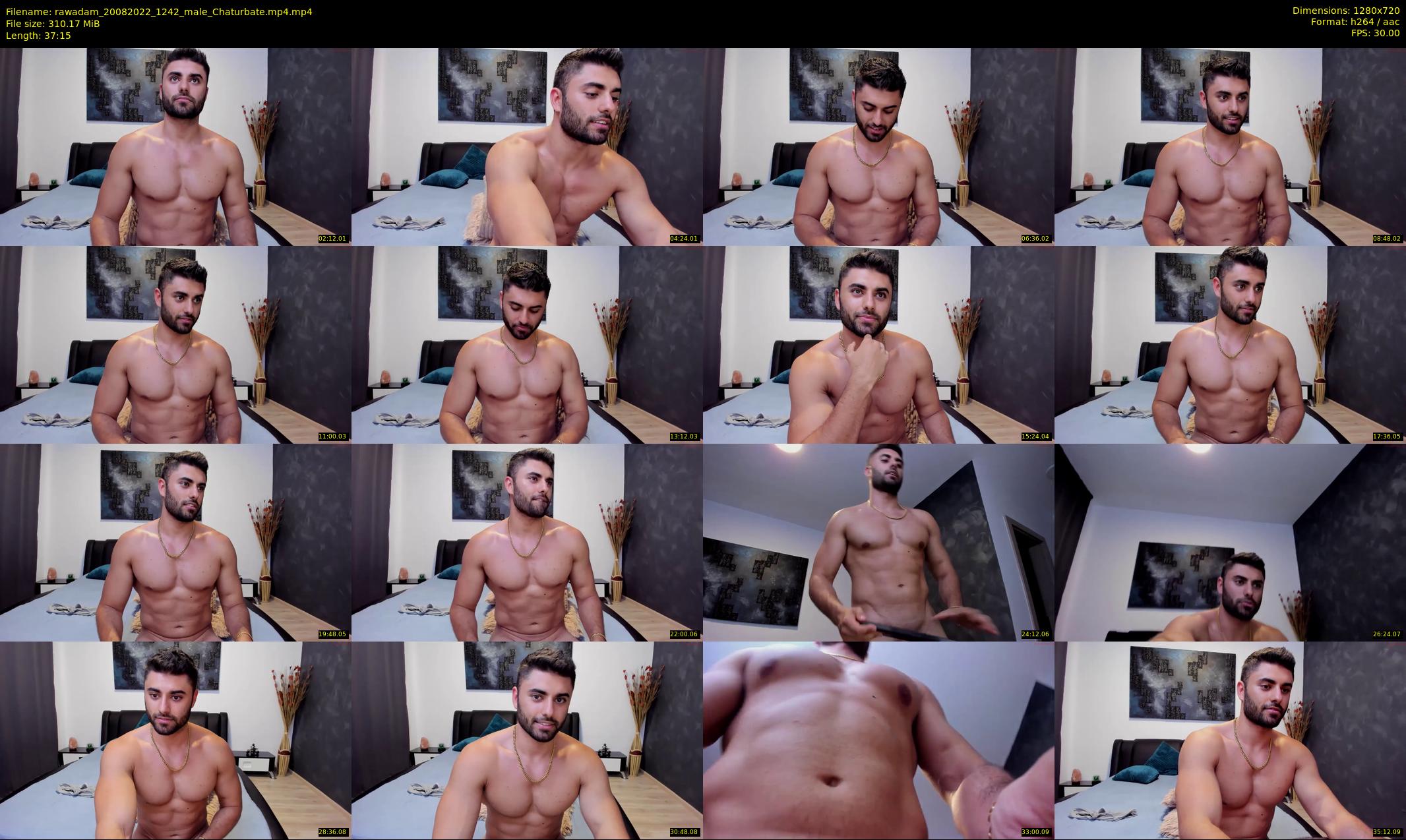 rawadam — 38 minute Chaturbate male cam show recording, 720p, Aug 20, 2022