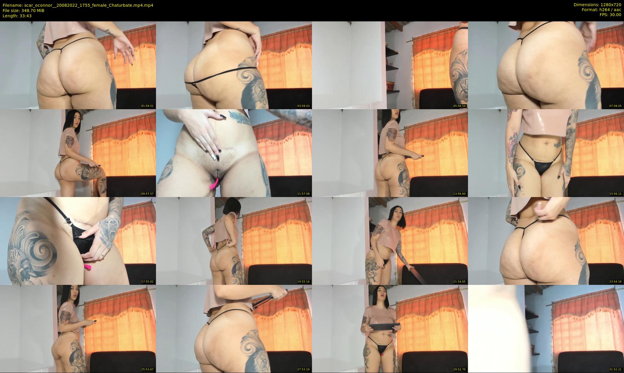 scar_oconnor_ — 34 minute Chaturbate female cam show recording, 720p, Aug 20, 2022