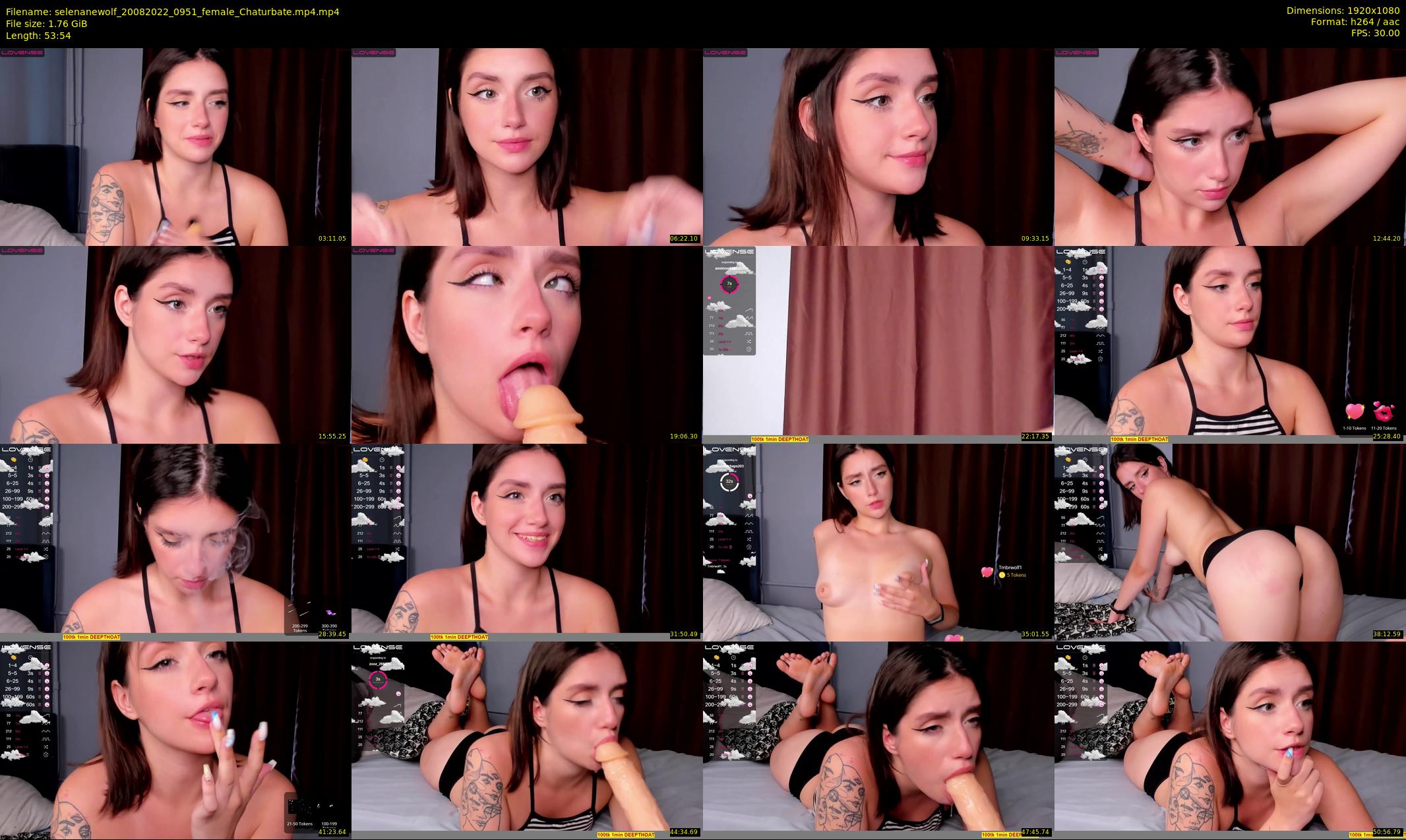 selenanewolf — 54 minute Chaturbate couple cam show recording, 1080p, Aug 20, 2022