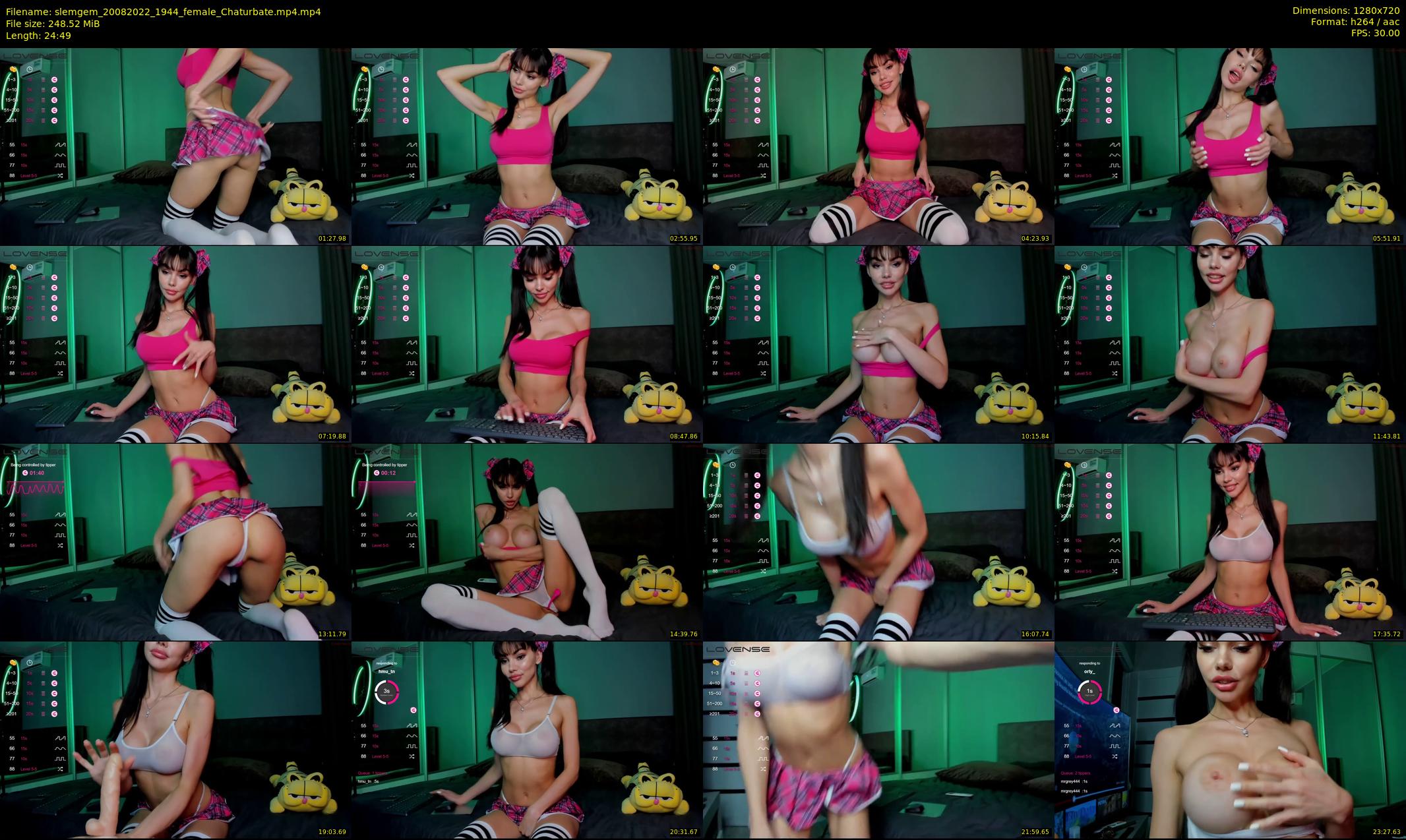 slemgem — 25 minute Chaturbate couple cam show recording, 720p, Aug 20, 2022