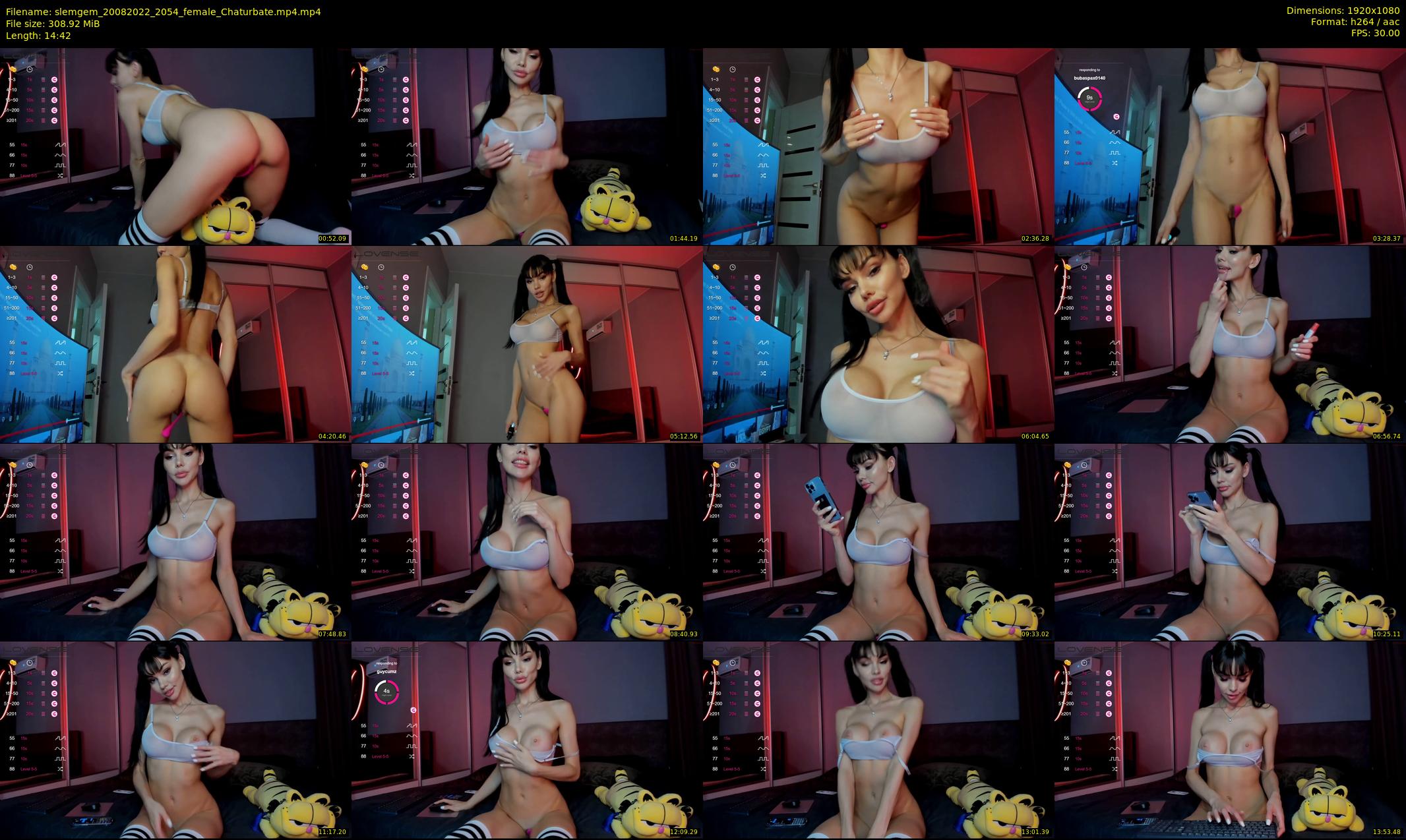 slemgem — 15 minute Chaturbate couple cam show recording, 1080p, Aug 20, 2022
