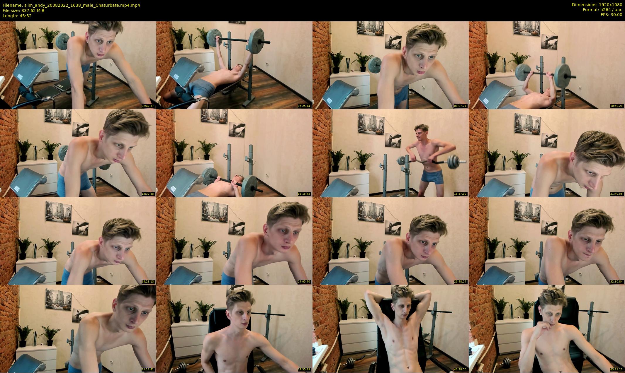 slim_andy — 46 minute Chaturbate male cam show recording, 1080p, Aug 20, 2022